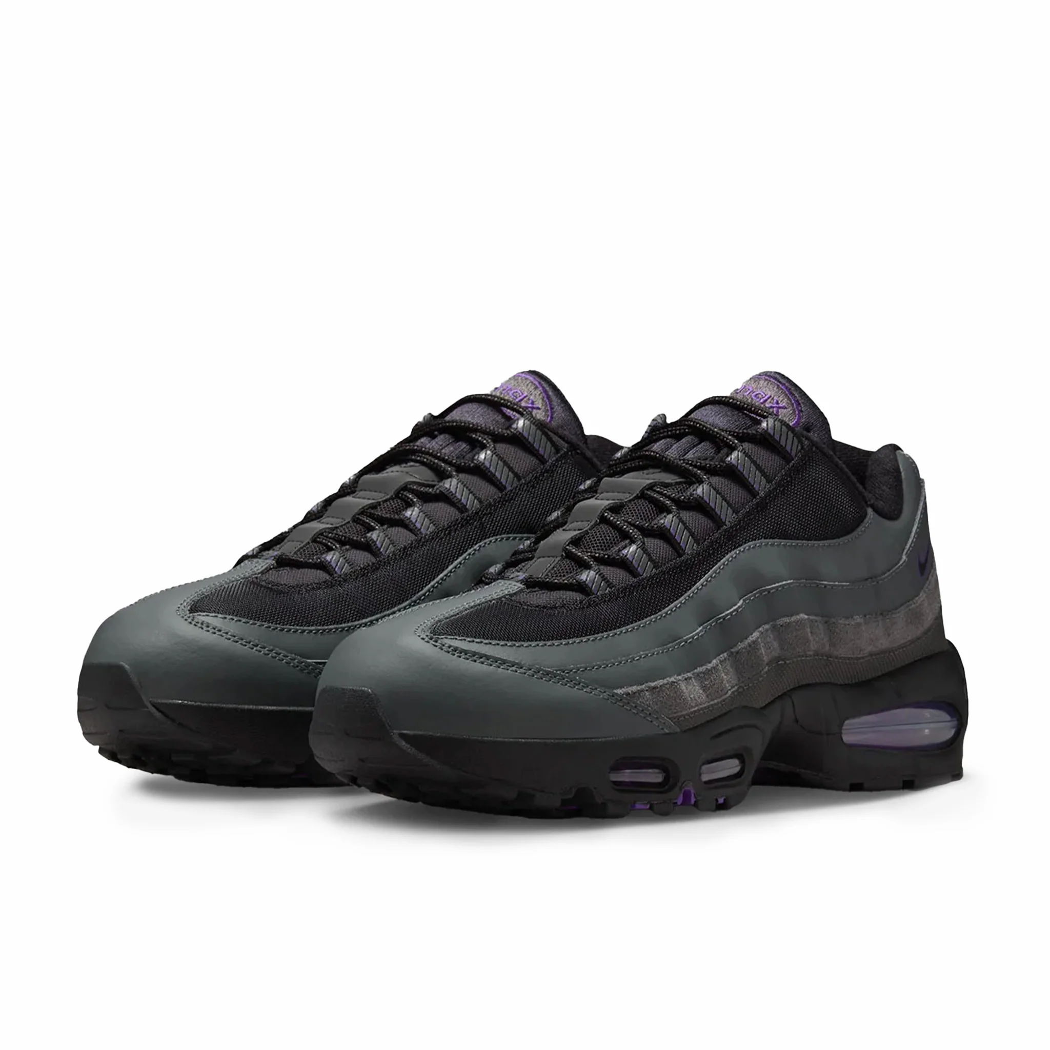 Nike Men's Air Max 95 Big Bubble "Racing Pack" (Iron Grey/ Black-Wild Grape) - Image 2