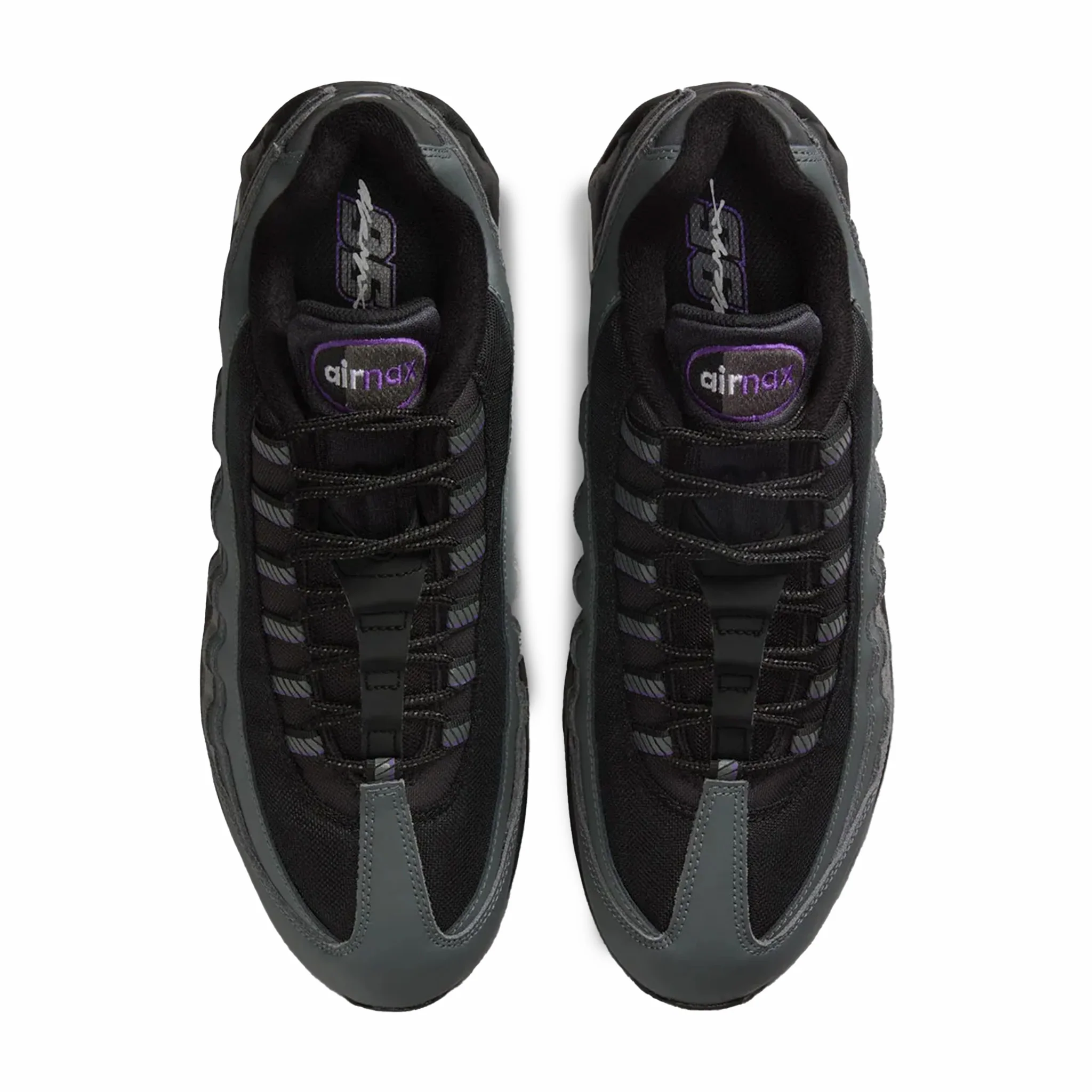 Nike Men's Air Max 95 Big Bubble "Racing Pack" (Iron Grey/ Black-Wild Grape) - Image 3