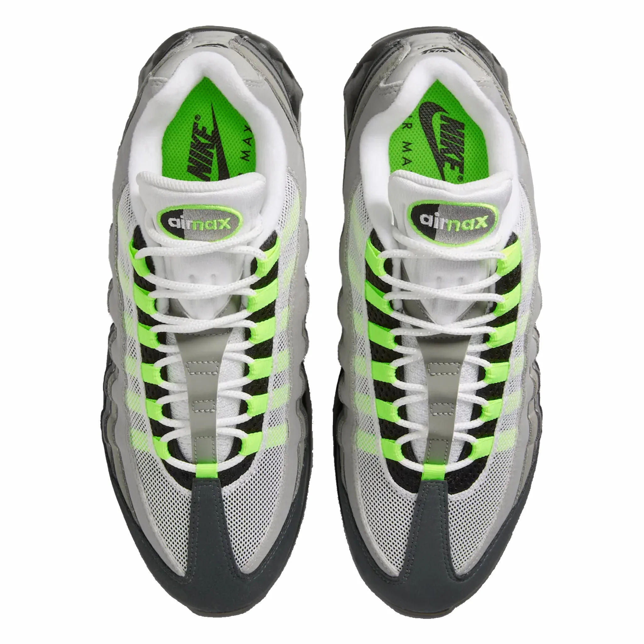 Nike Men's Air Max 95 OG “Neon” Big Bubble (Black/Cool Grey-Neon Yellow) - Image 4