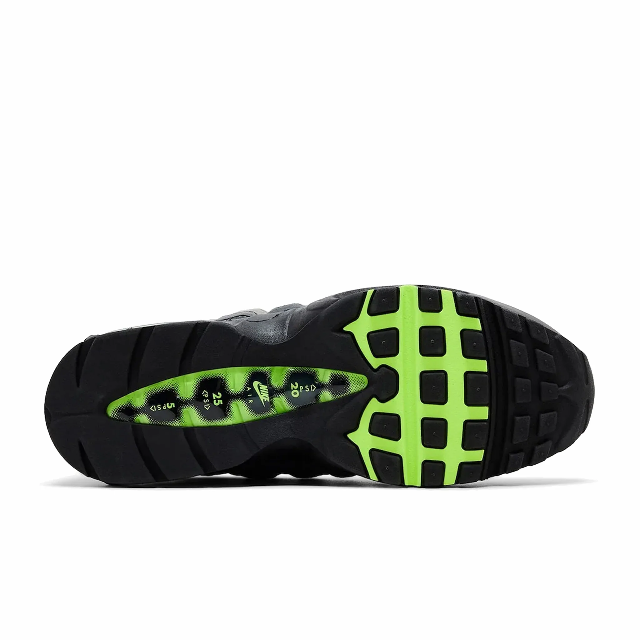 Nike Men's Air Max 95 OG “Neon” Big Bubble (Black/Cool Grey-Neon Yellow) - Image 5