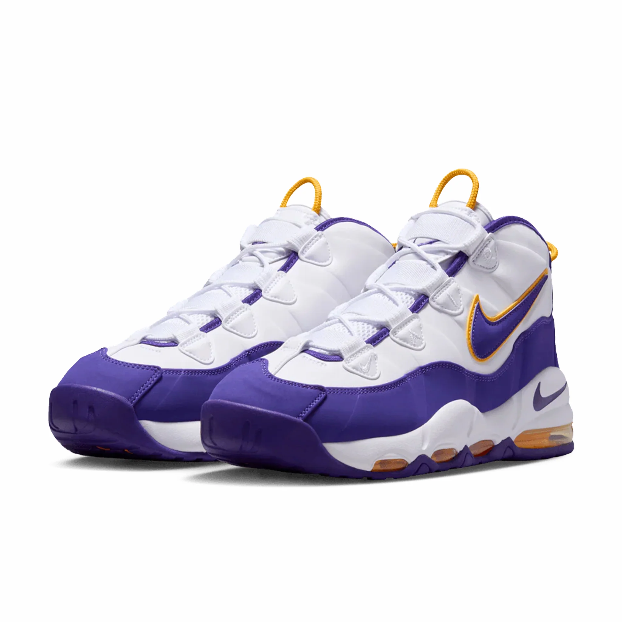 Nike Men's Air Max Uptempo “Lakers” (White/Court Purple-University Gold) - Image 2