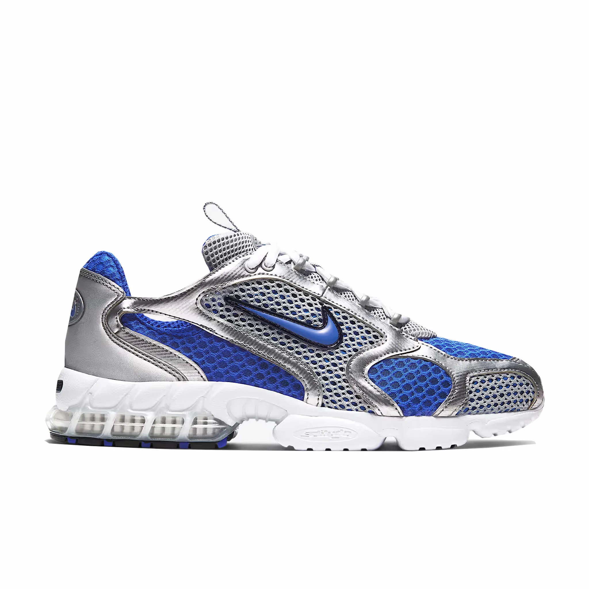 Nike Men's Air Zoom Spiridon Cage 2 (Metallic Silver/Varsity Royal)