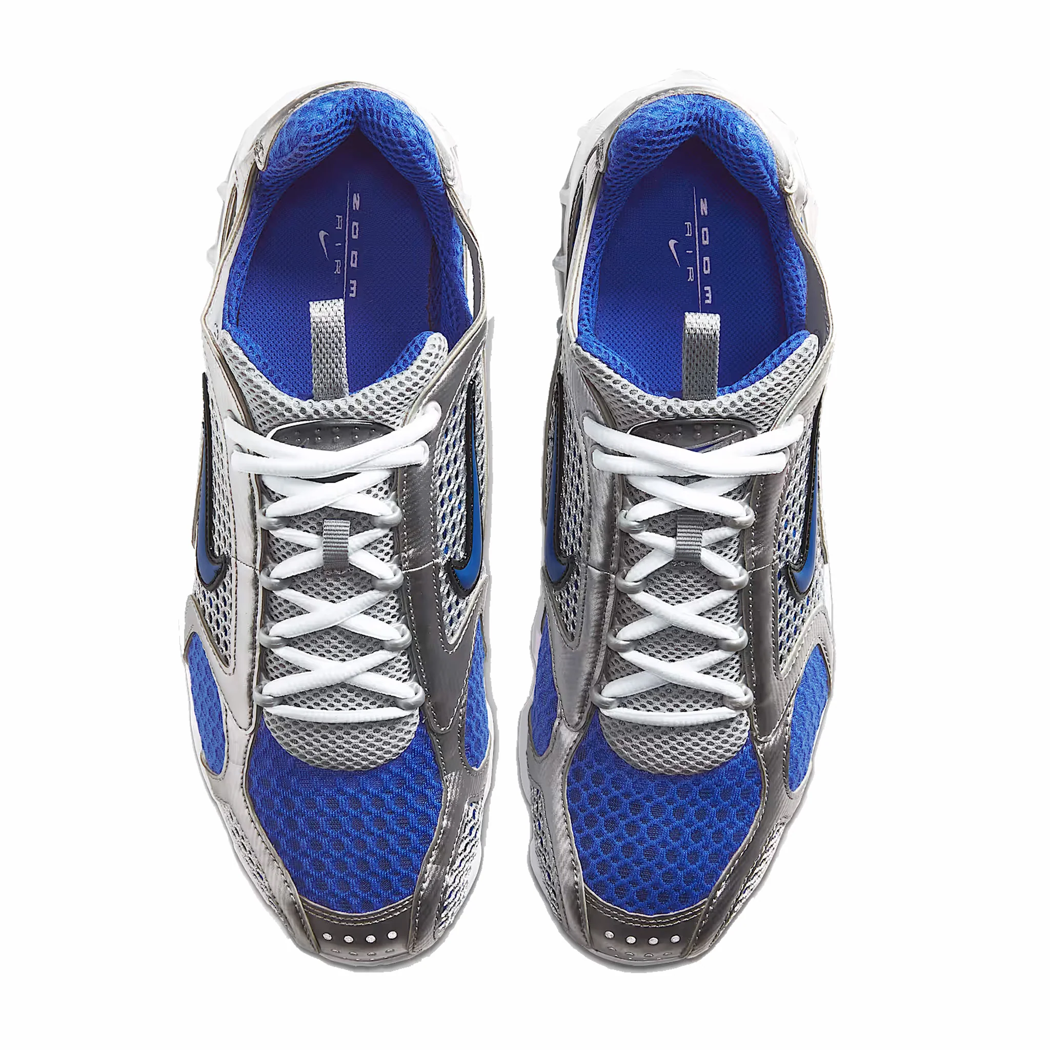 Nike Men's Air Zoom Spiridon Cage 2 (Metallic Silver/Varsity Royal) - Image 3