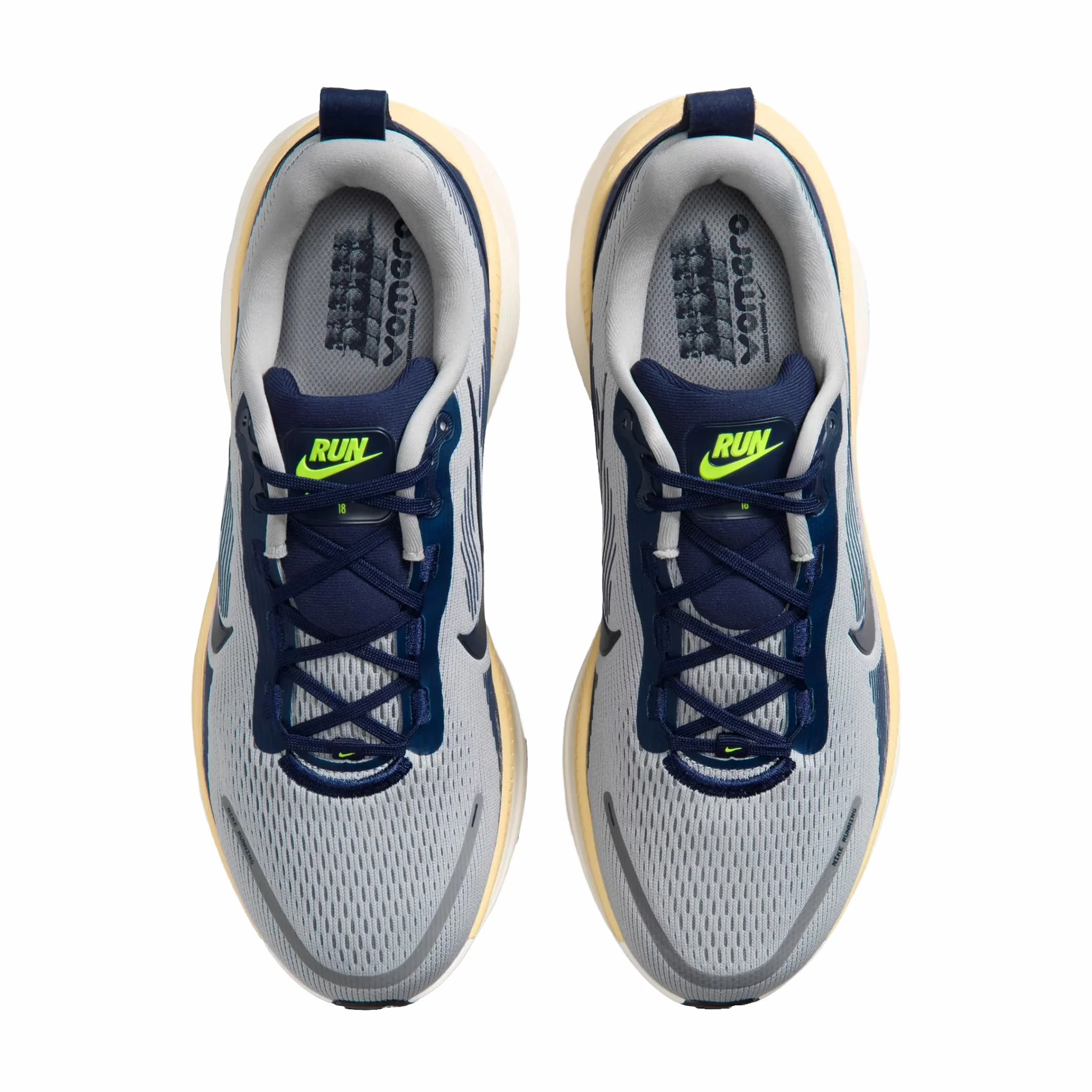 Nike Men's Vomero 18 (Wolf Grey/Midnight Navy-Pewter-Sail) - Image 5