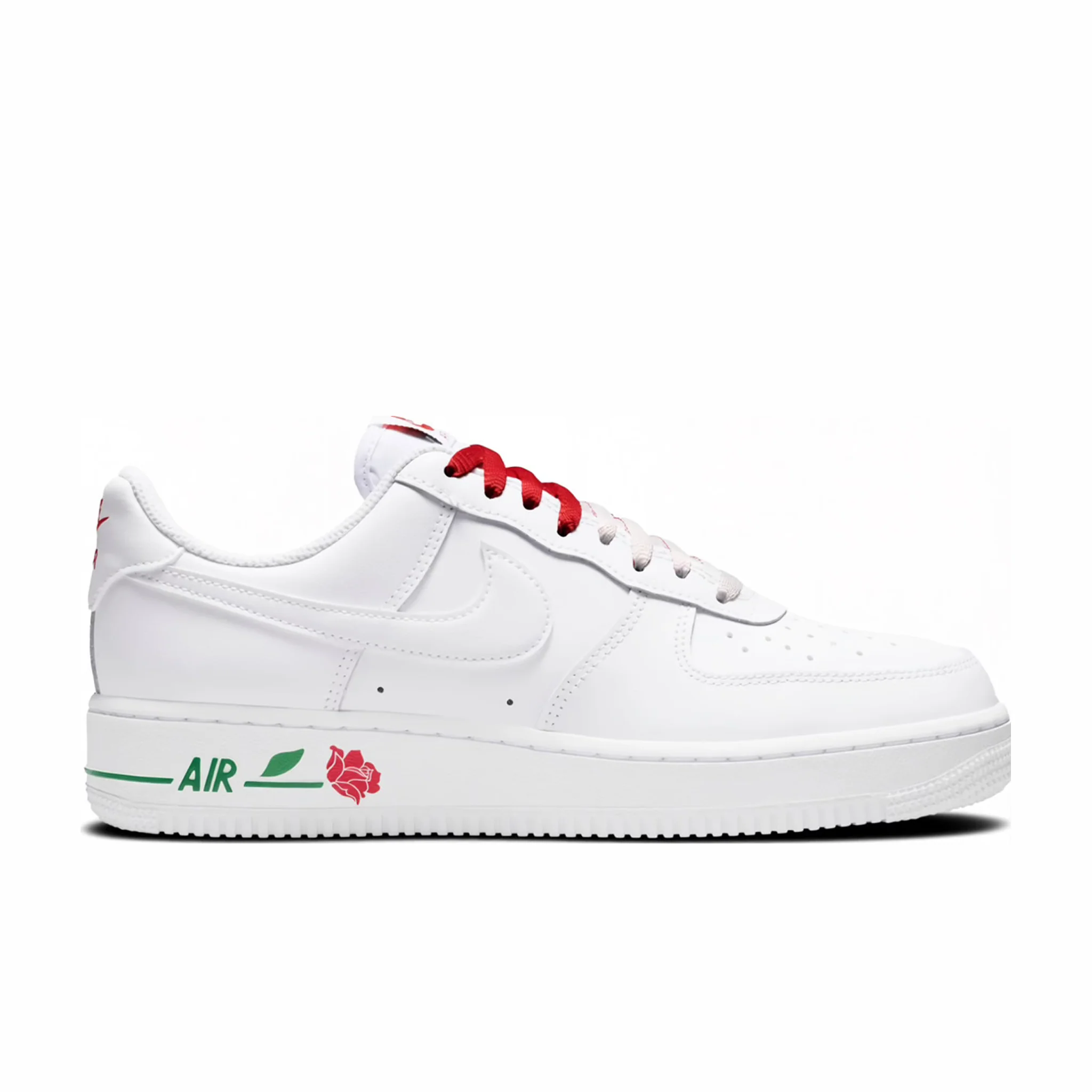 Nike Women's Air Force 1 '07 SE (White/White-Sport Red-Pine Green)