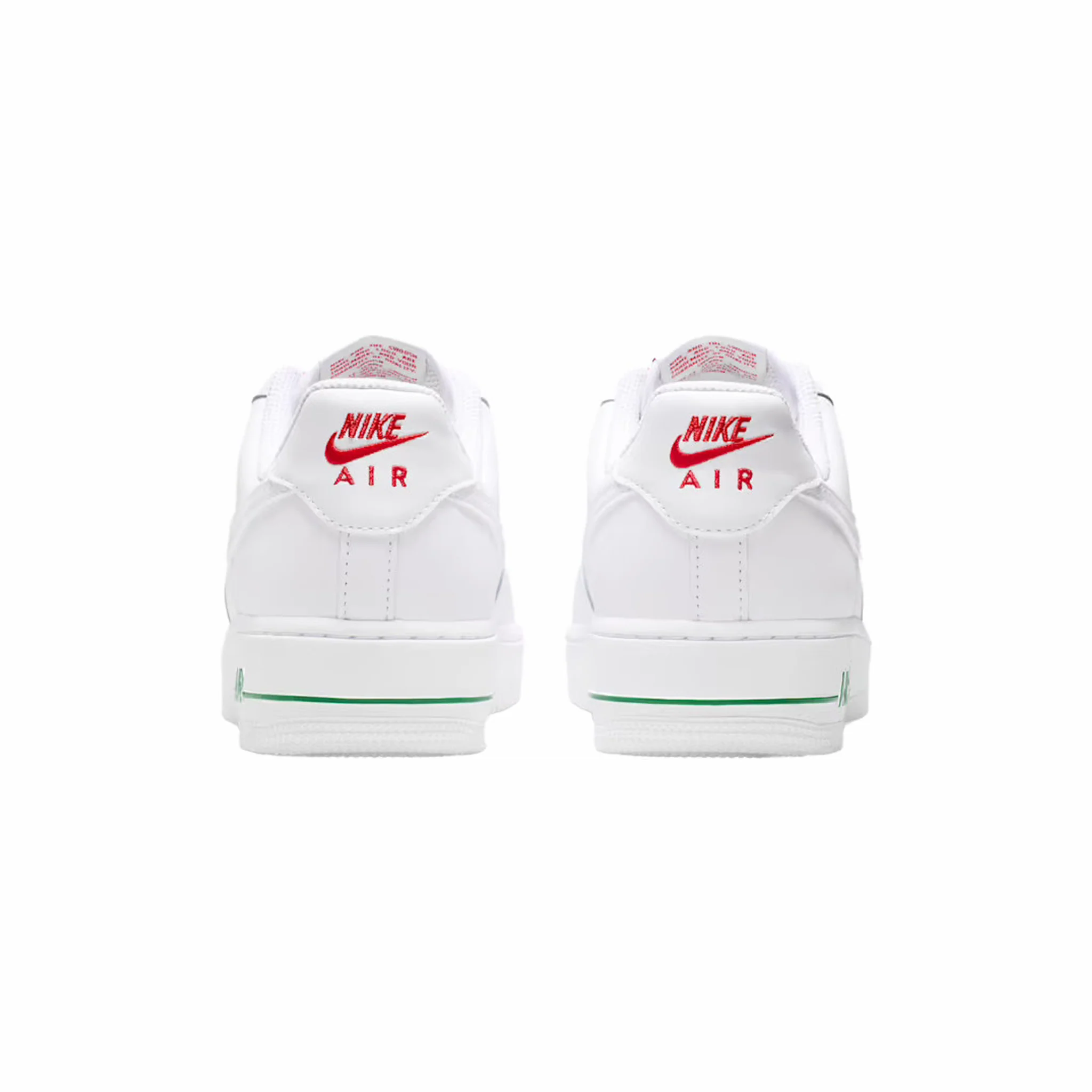 Nike Women's Air Force 1 '07 SE (White/White-Sport Red-Pine Green) - Image 4