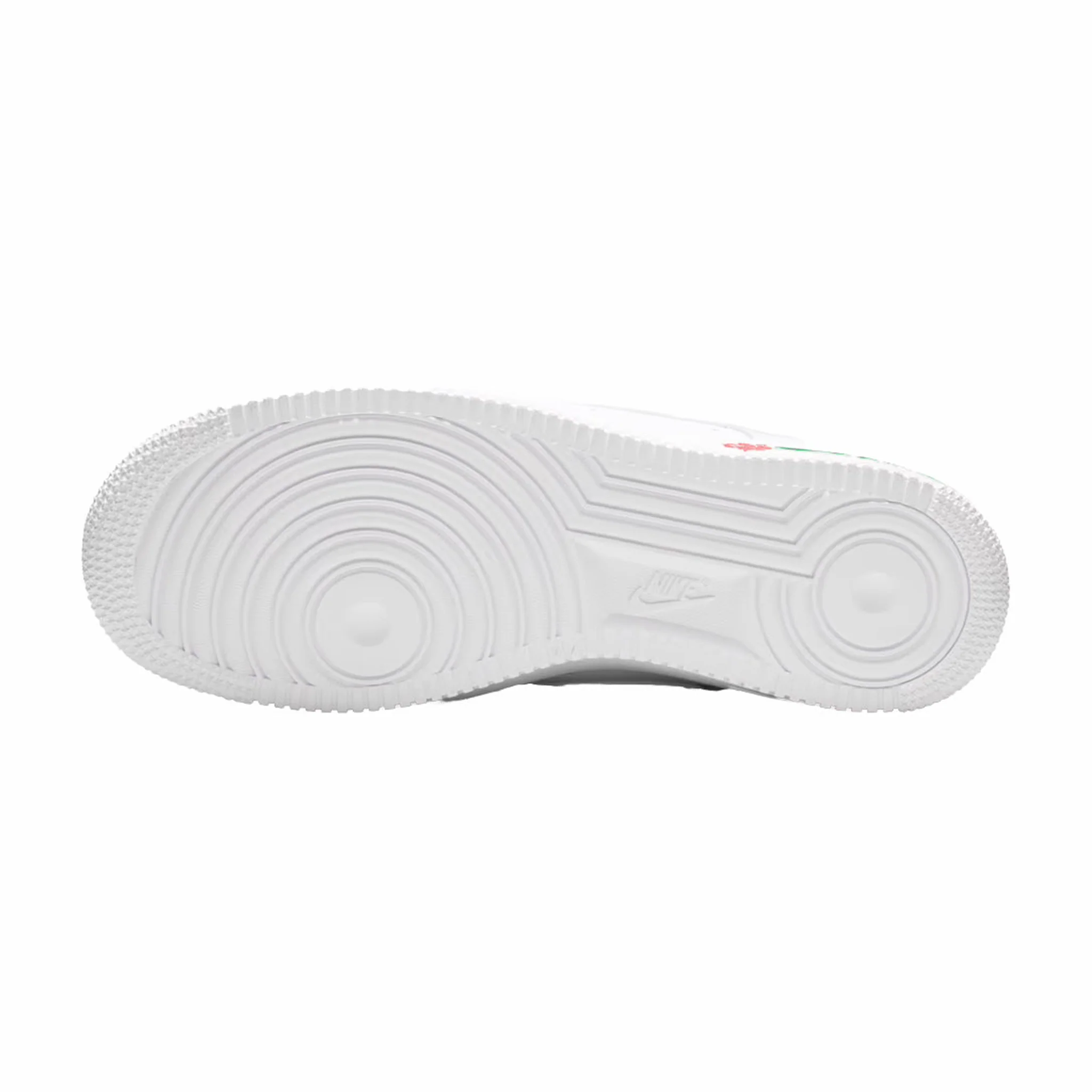 Nike Women's Air Force 1 '07 SE (White/White-Sport Red-Pine Green) - Image 6