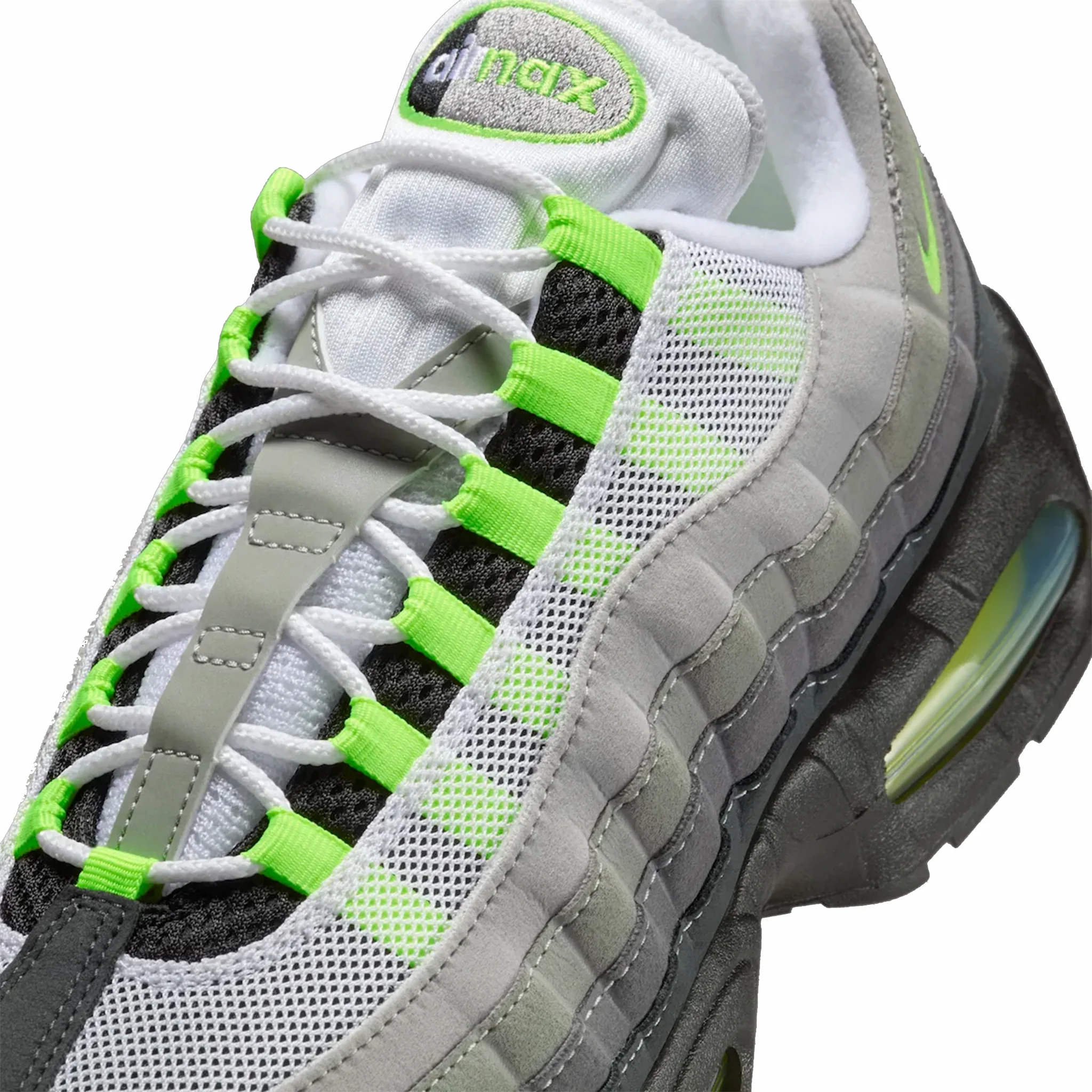 Nike Women's Air Max 95 OG “Neon” Big Bubble (Black/Cool Grey-Neon Yellow) - Image 3