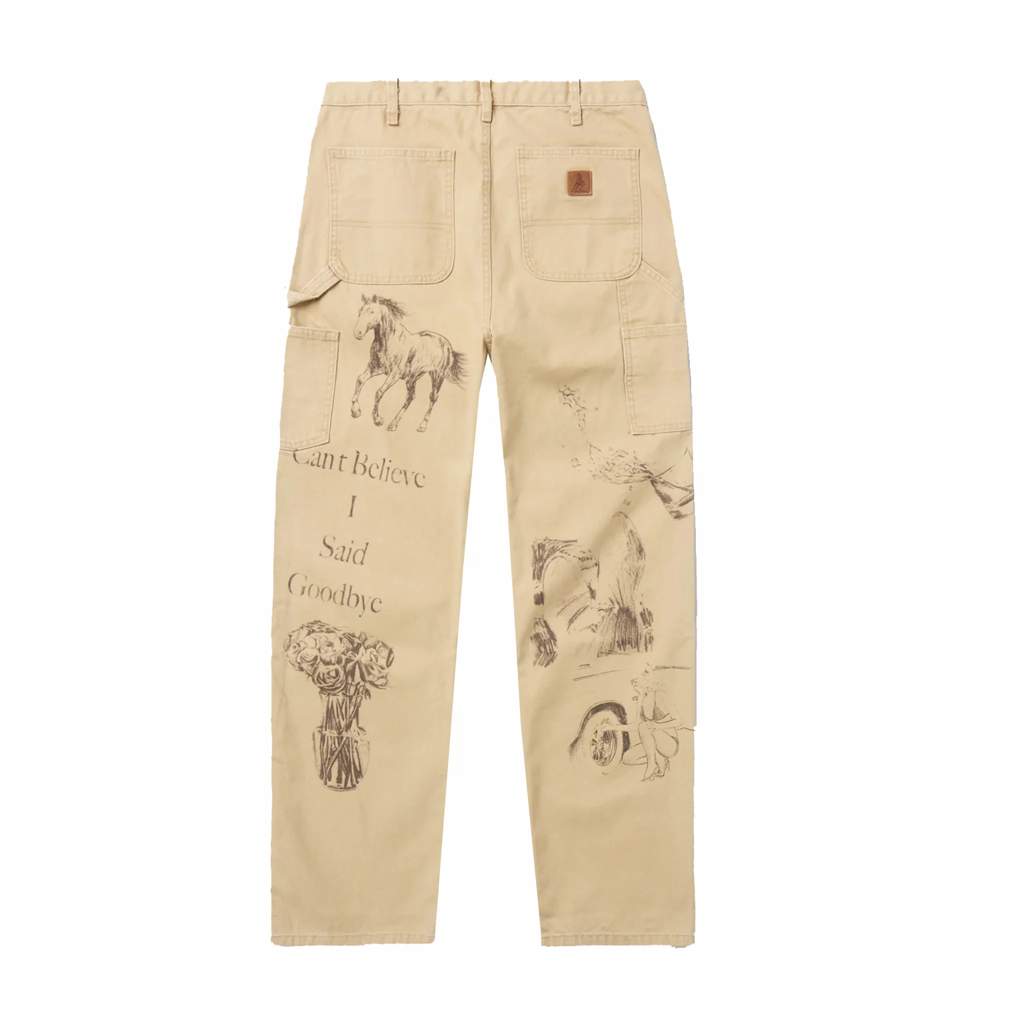 One Of These Days All Over Print Painters Pant (Tan) - Image 4