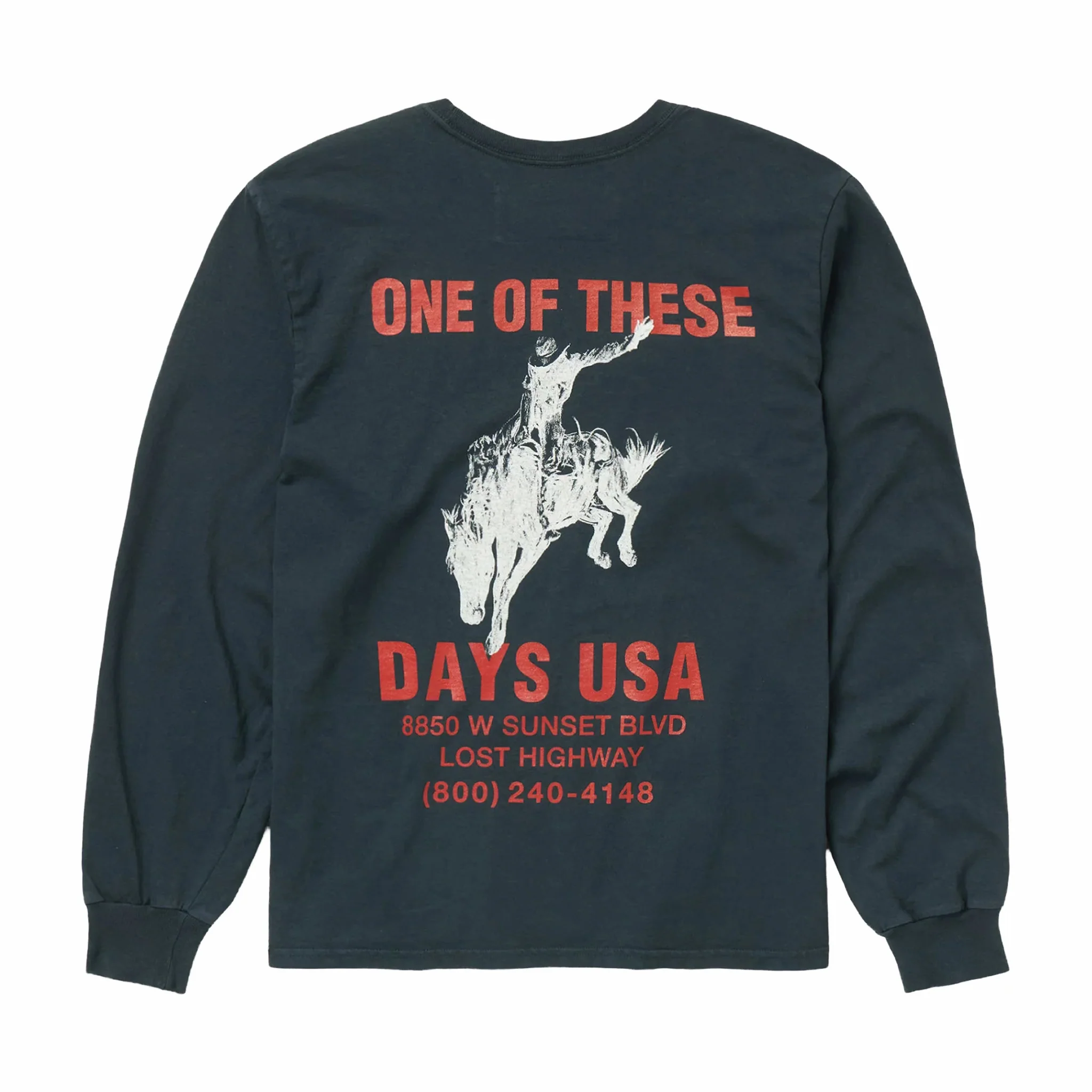 One Of These Days Break On Through Long Sleeve T-Shirt (Black) - Image 2