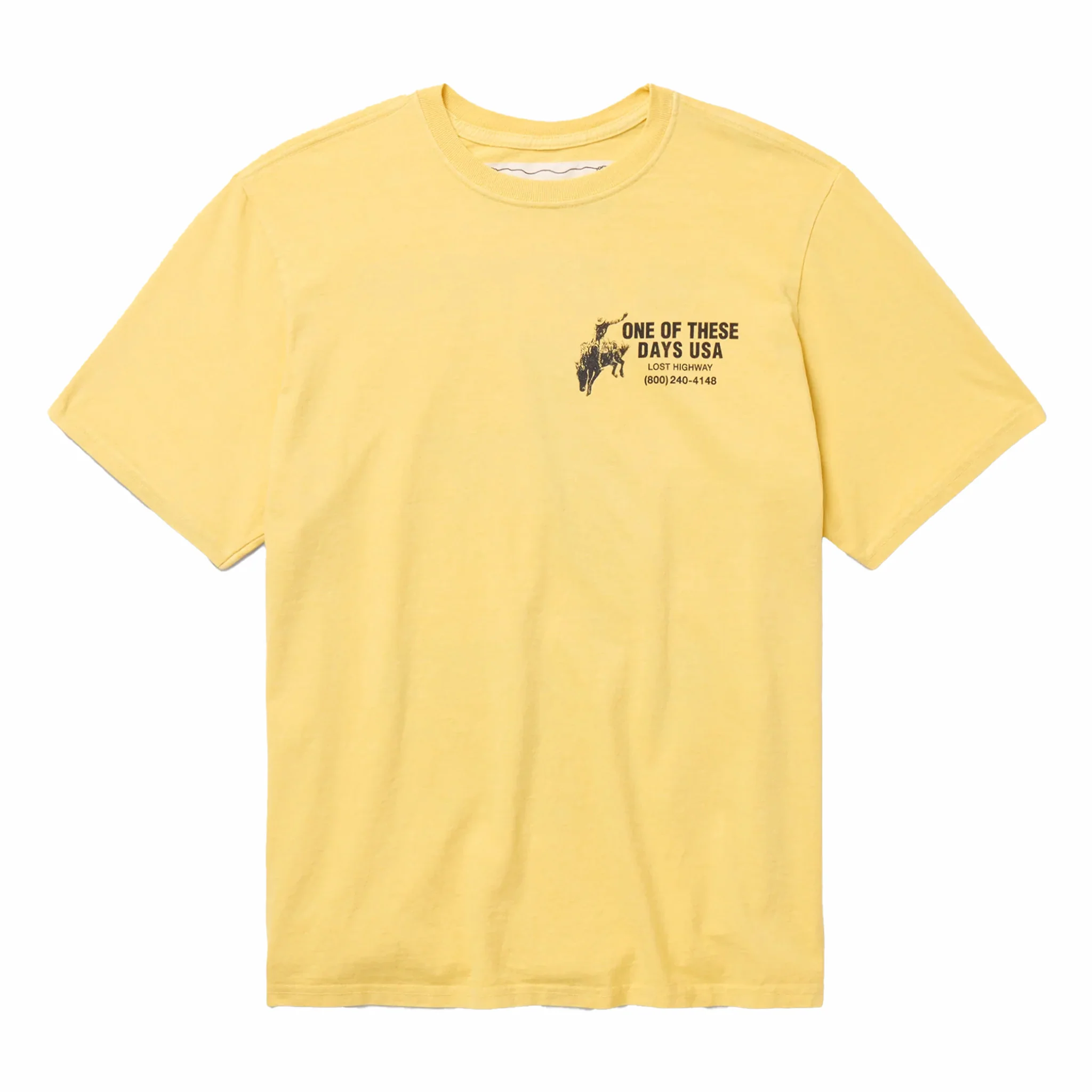 One Of These Days Break On Through T-Shirt (Summer Yellow)