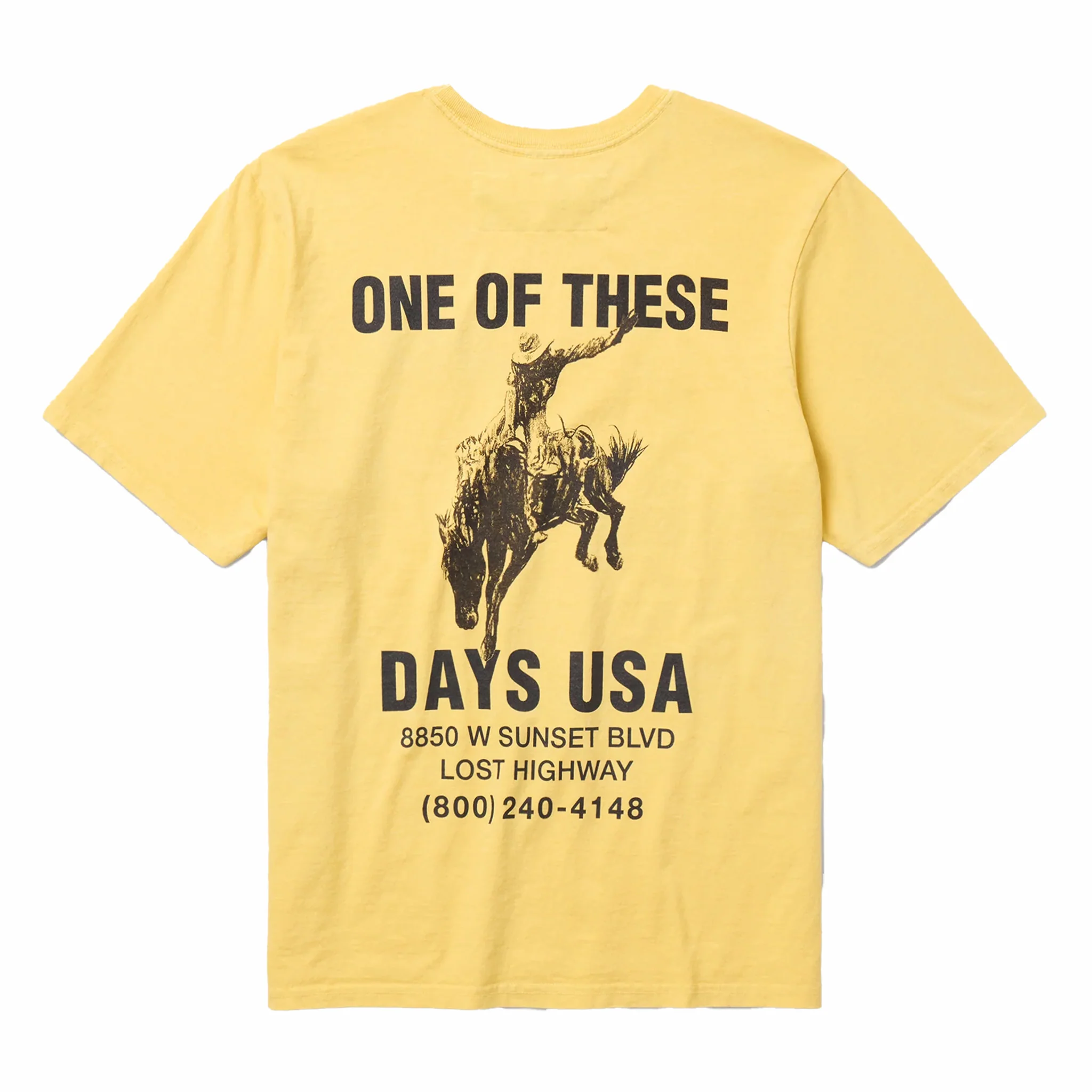 One Of These Days Break On Through T-Shirt (Summer Yellow) - Image 2