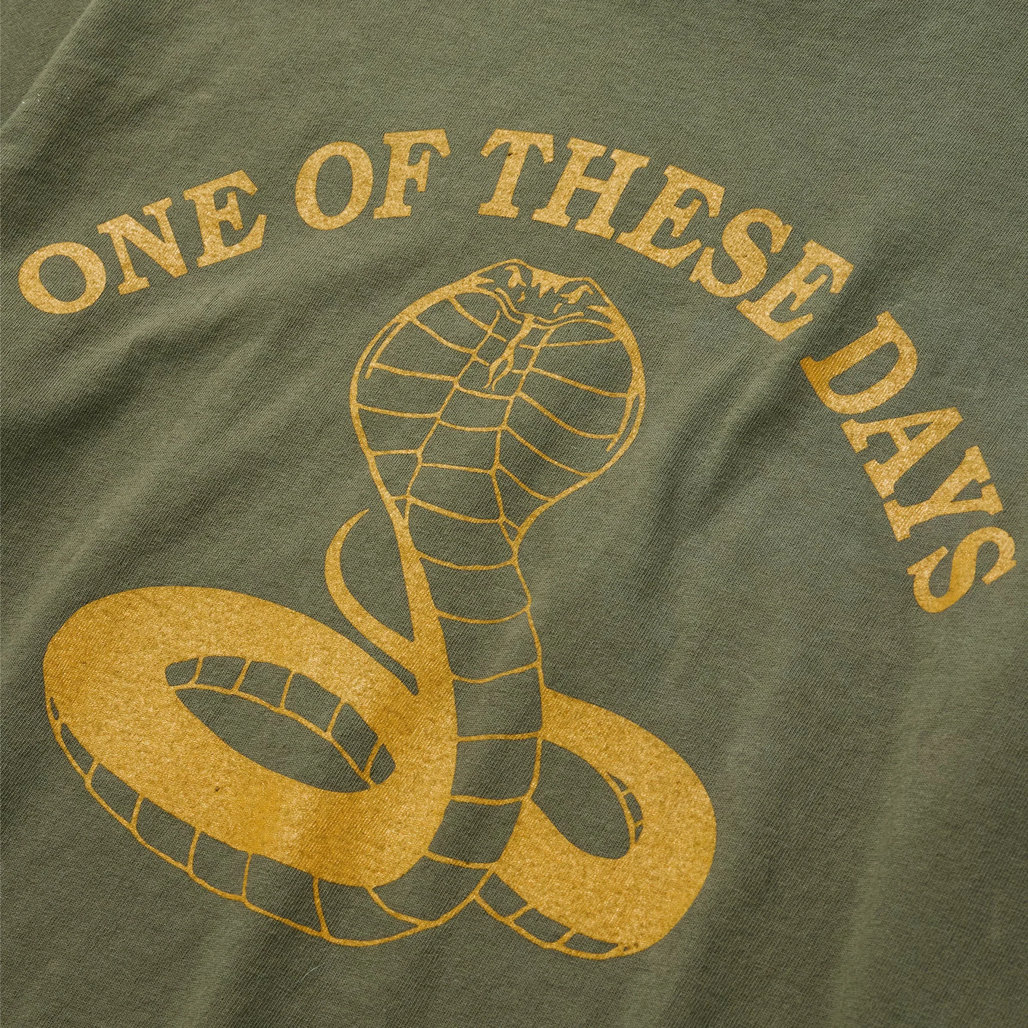 One Of These Days Cobra T-Shirt (Army Green) - Image 2
