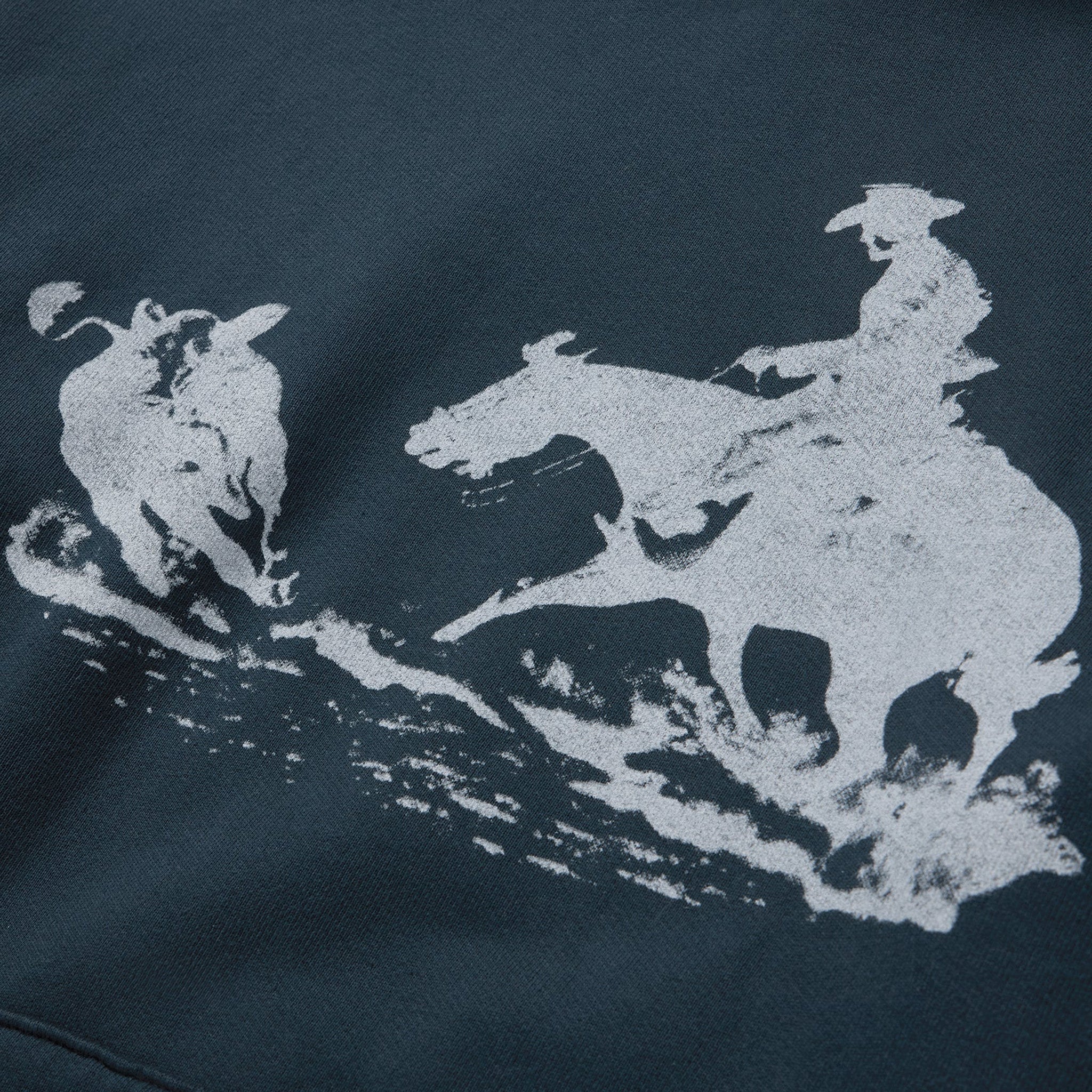 One Of These Days Driftin' Back Hooded Sweatshirt (Hard Washed Black) - Image 2