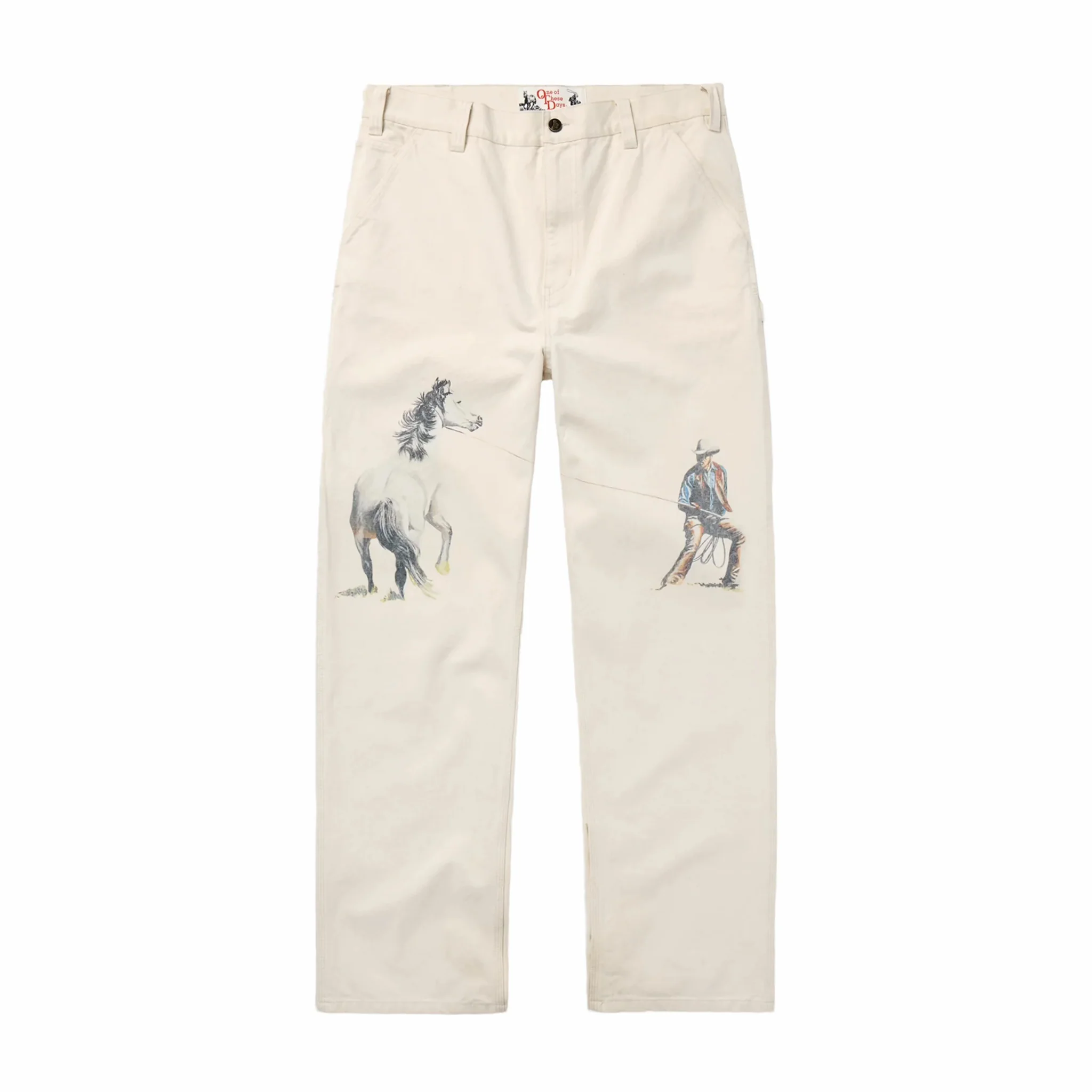 One Of These Days If Not For The Rest Of Time Painters Pants (Natural)