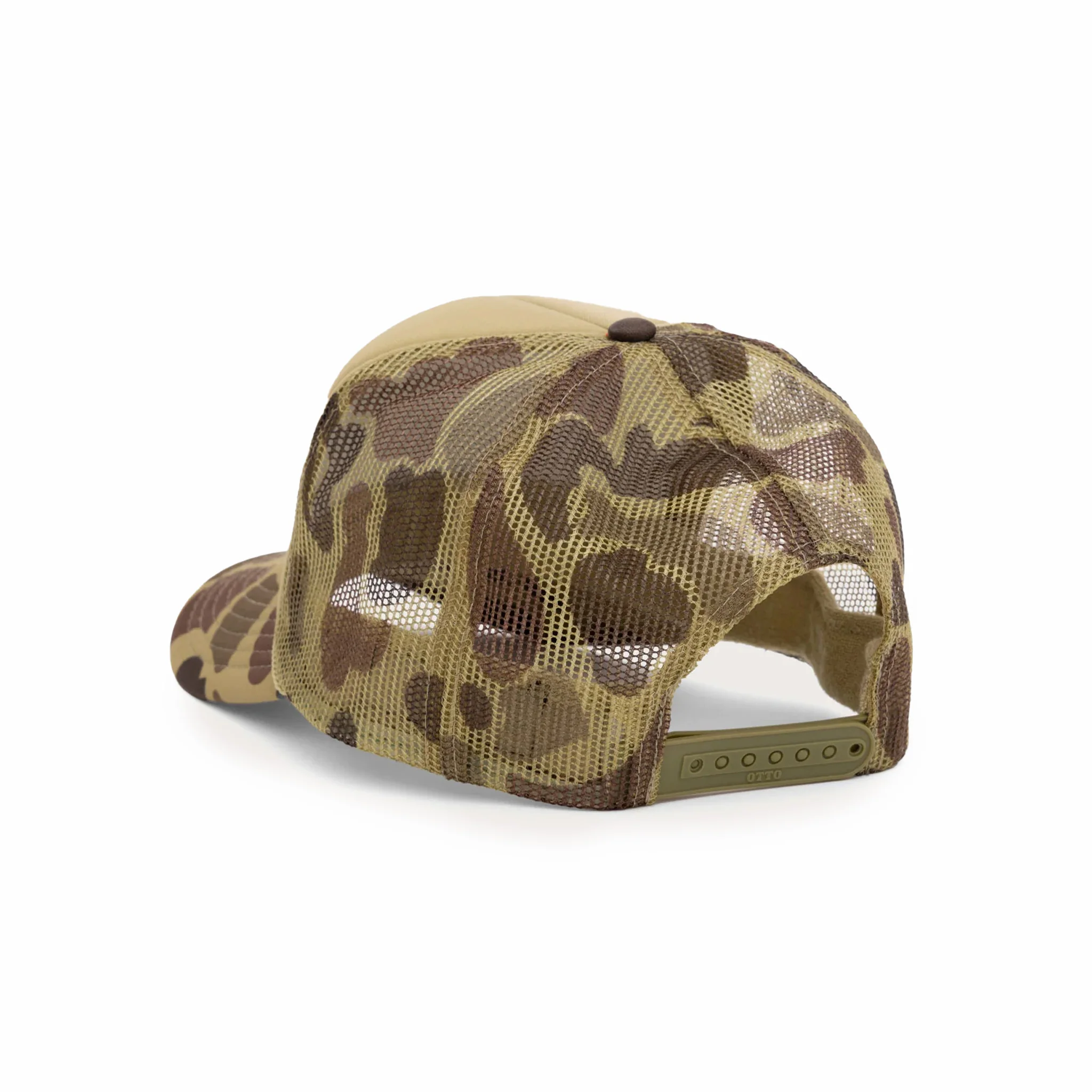 One Of These Days Lost Highway Foam Trucker Hat (Light Green Camo) - Image 2