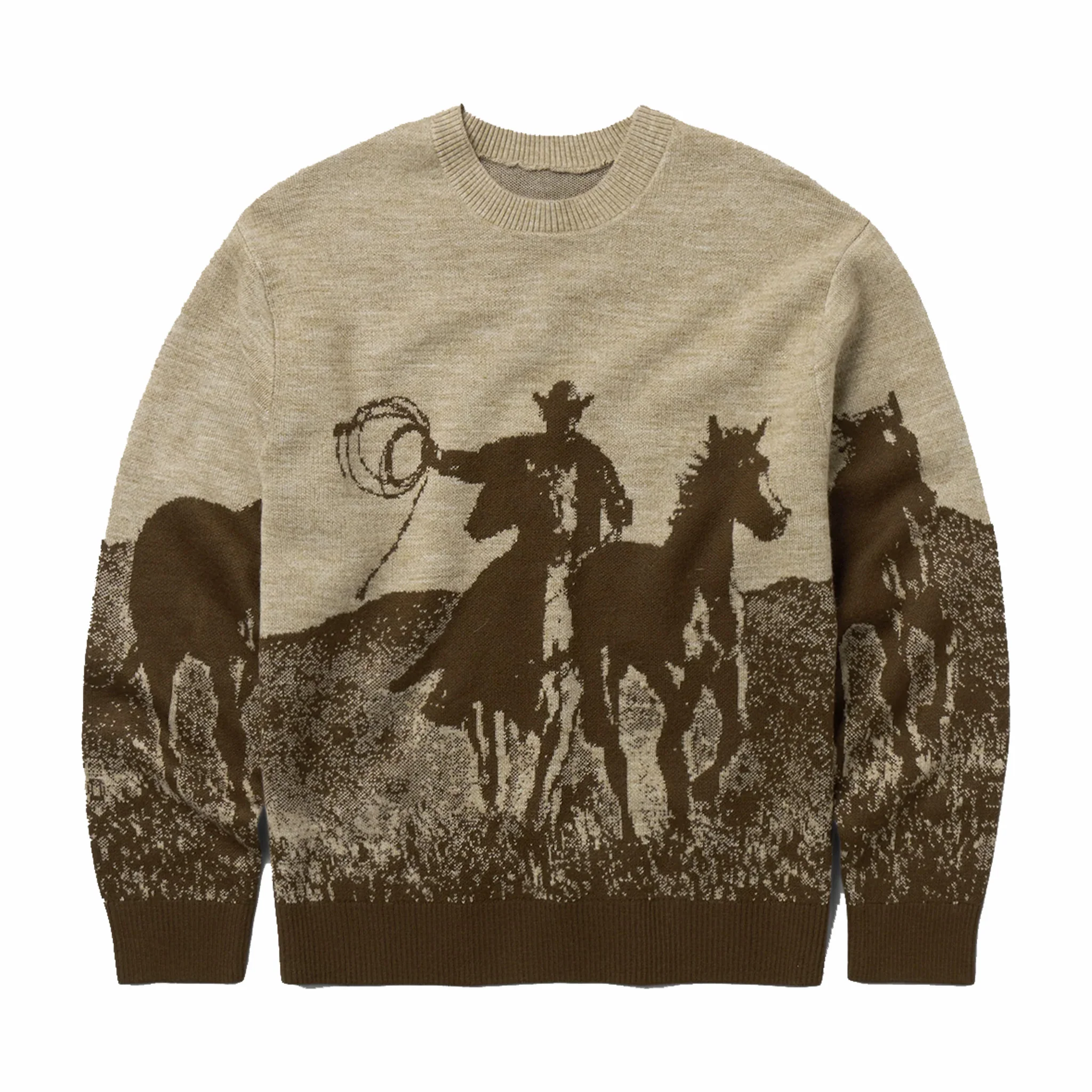 One Of These Days Spirit Of The Planes Knit Sweater (Brown)