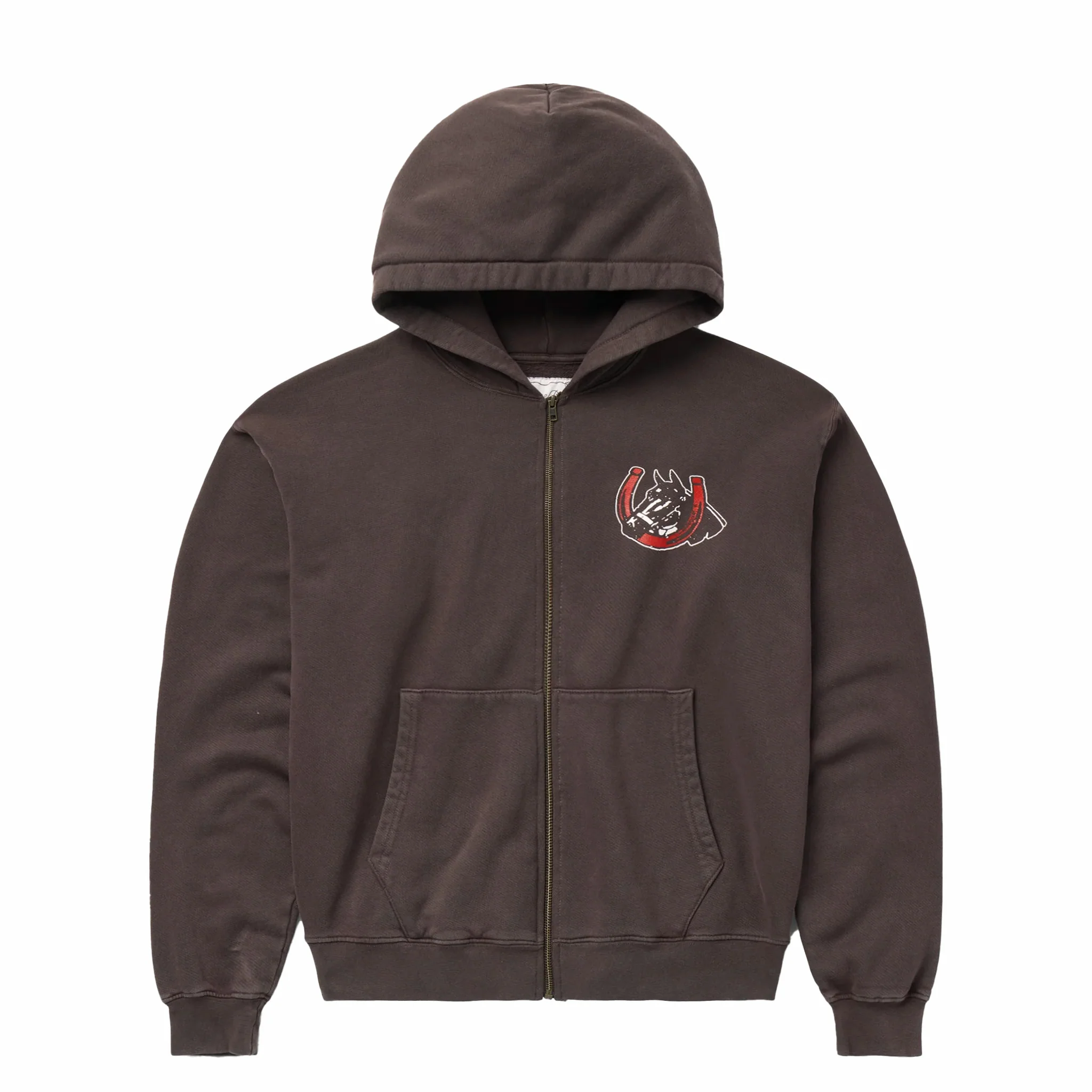 One Of These Days Valley Riders Zip Hoodie (Sun Faded Washed Brown)