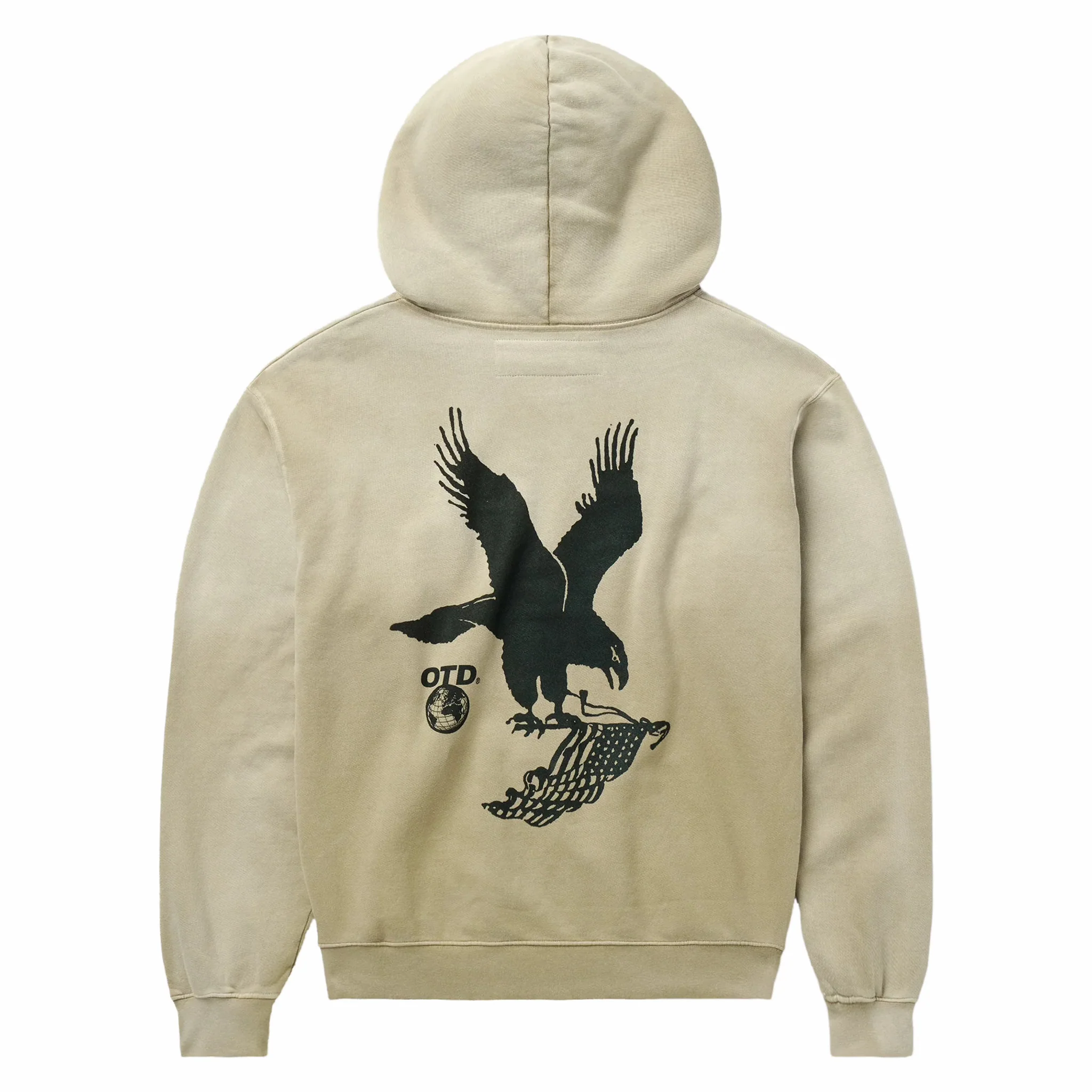 One Of These Days Where Eagles Dare Zip Hoodie (Sand) - Image 2