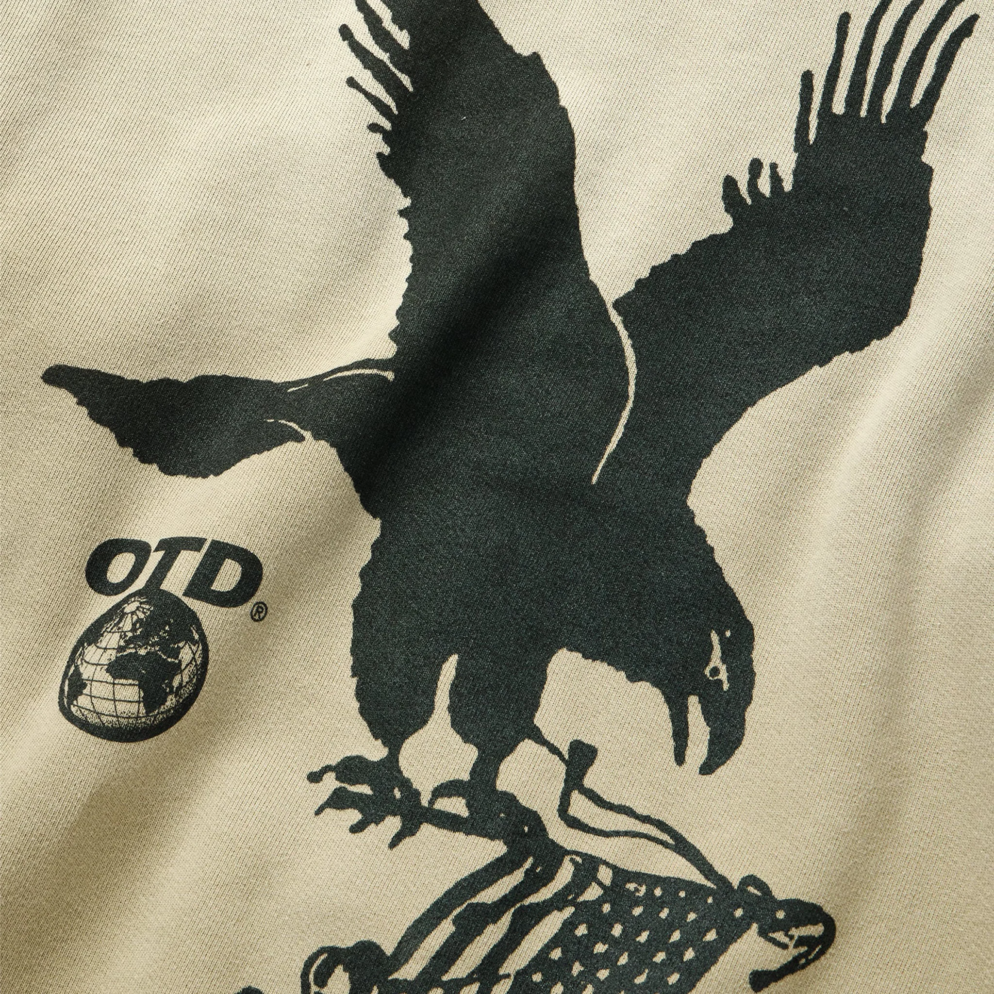 One Of These Days Where Eagles Dare Zip Hoodie (Sand) - Image 4