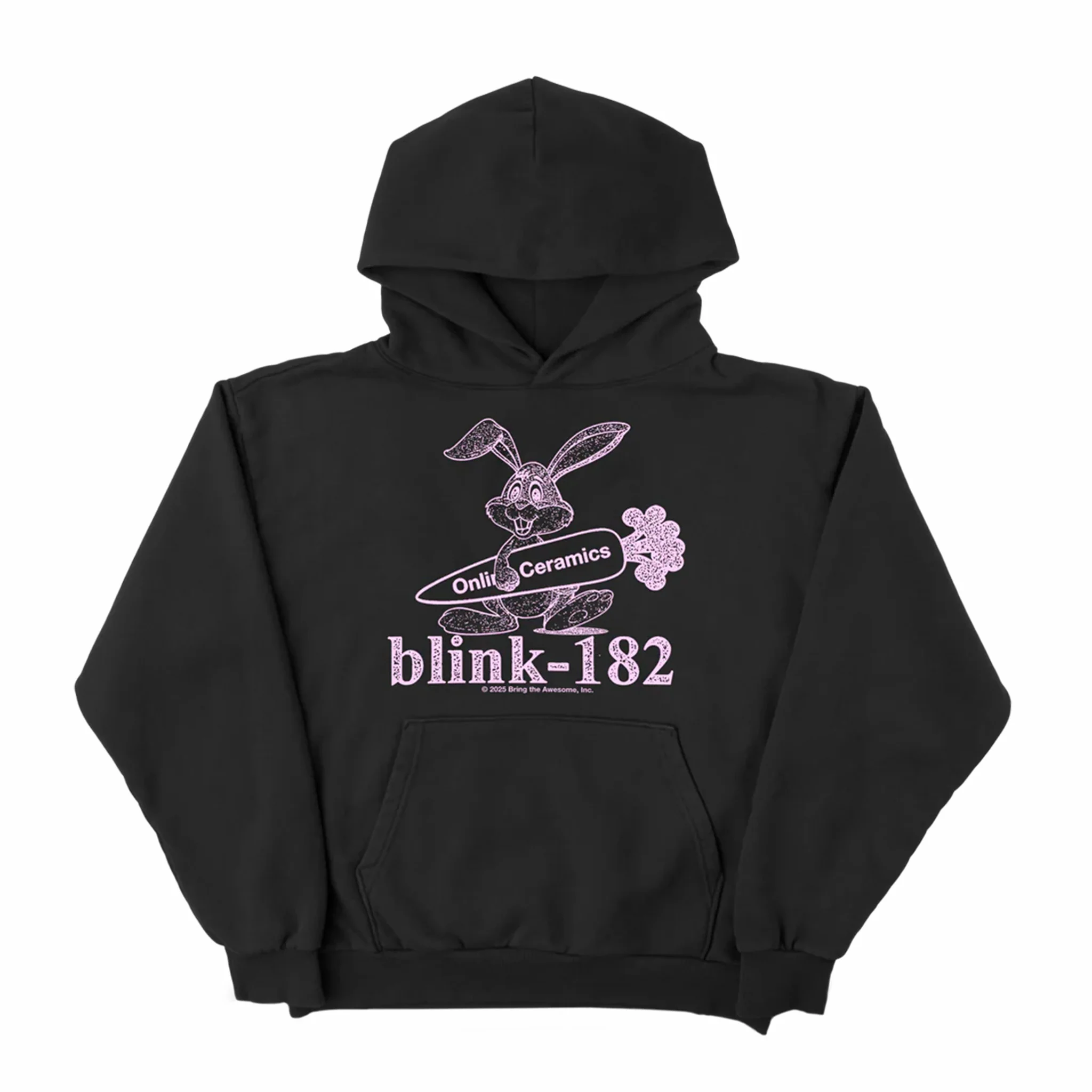 Online Ceramics x Blink-182 "Bunny Logo" Heavyweight Fleece Hoodie (Black)