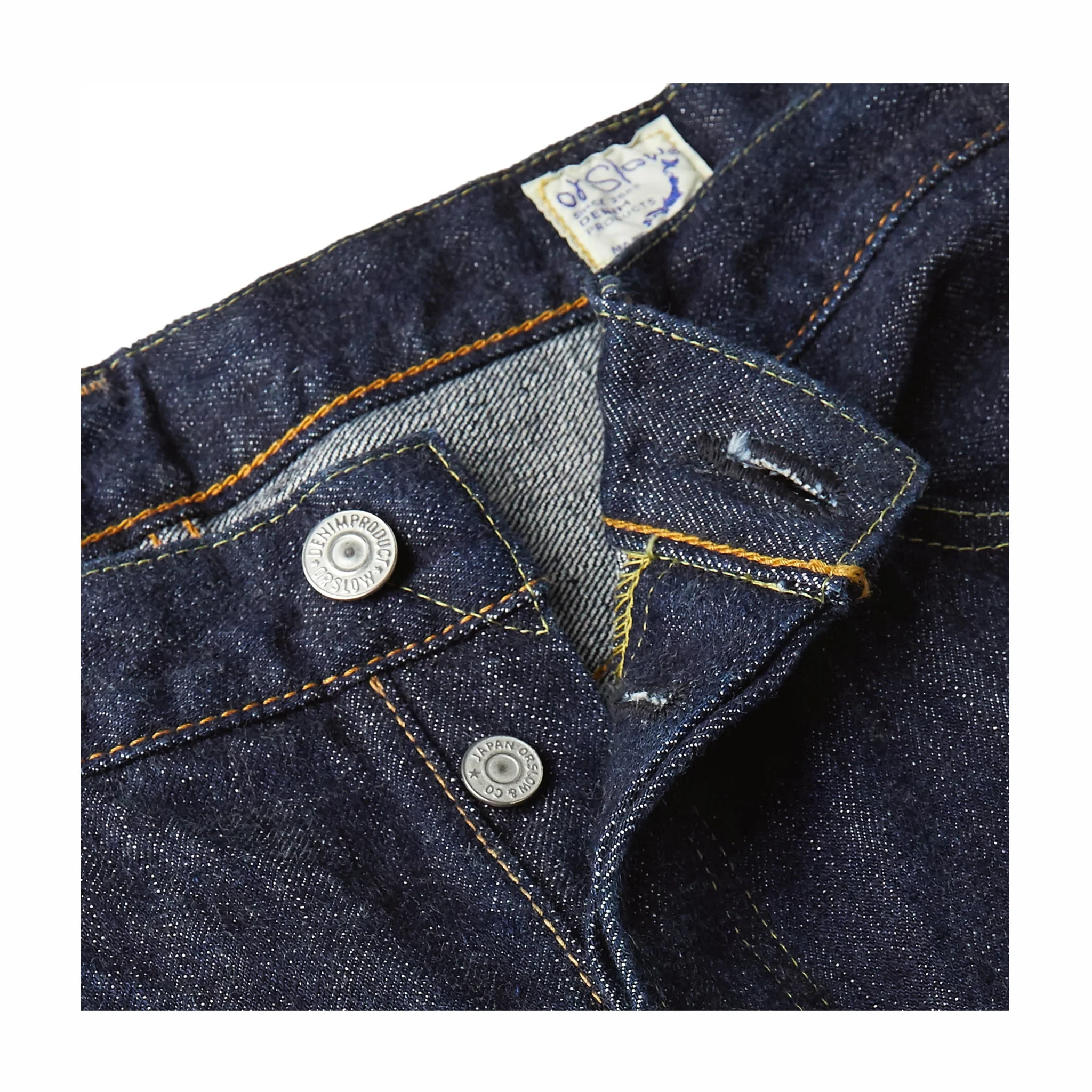 OrSlow 105XX The 1950's Selvedge Denim - One Wash (Blue) - Image 2