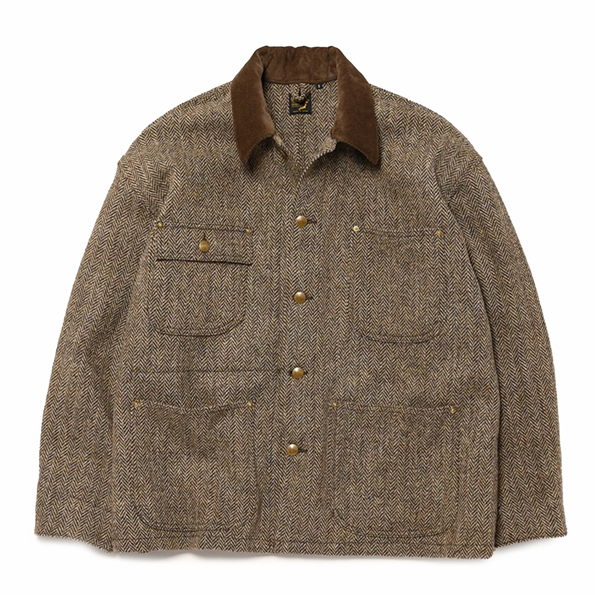 OrSlow Harris Tweed Relax Fit Coverall (Khaki)