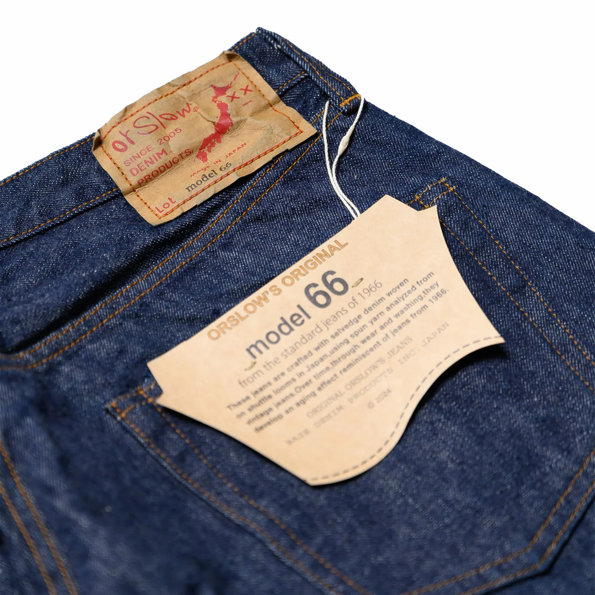 OrSlow Model 66 1966's Denim Pants - Standard Fit (One Wash) - Image 5