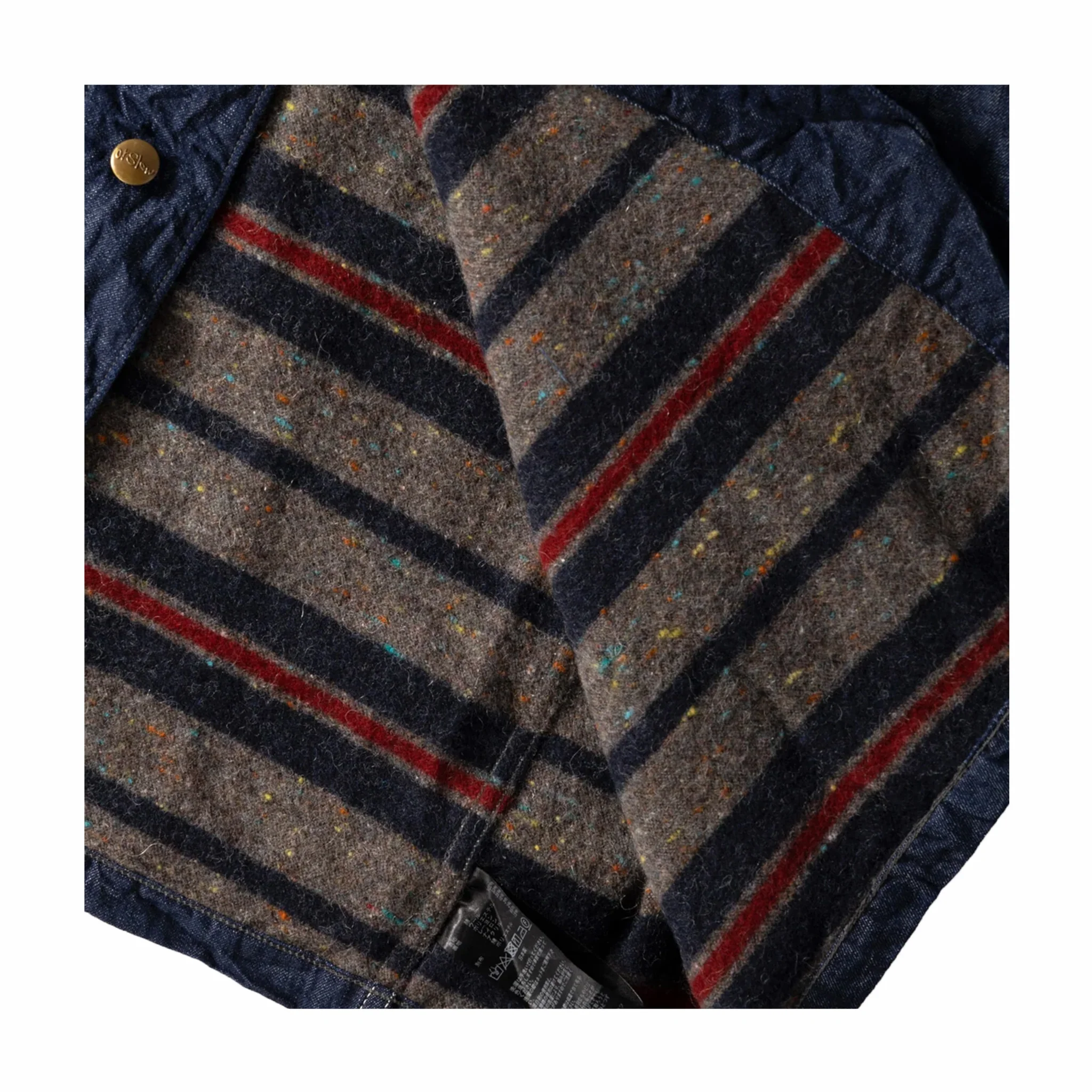 OrSlow Wool Liner Relax Fit Denim Coverall (One Wash) - Image 2