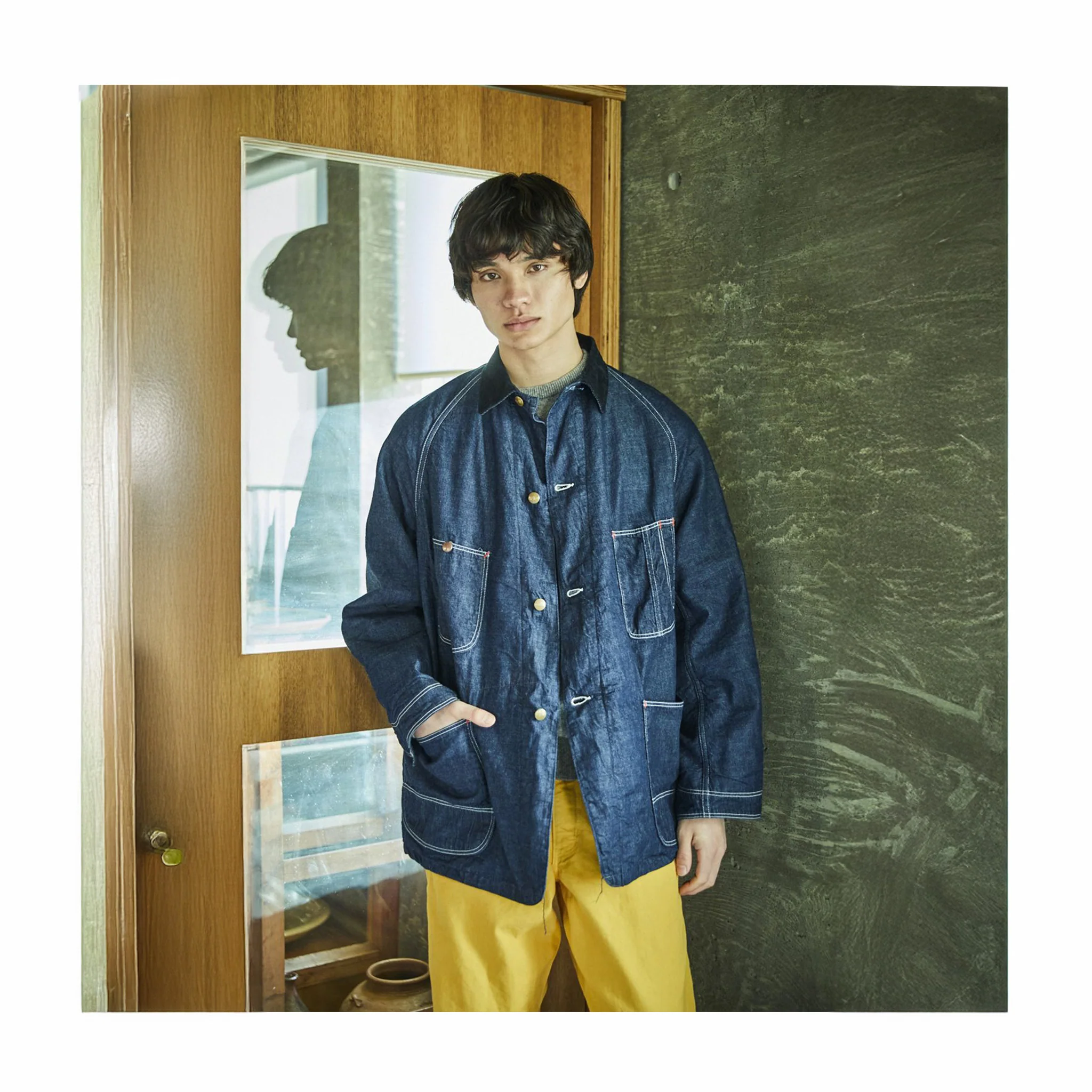 OrSlow Wool Liner Relax Fit Denim Coverall (One Wash) - Image 3