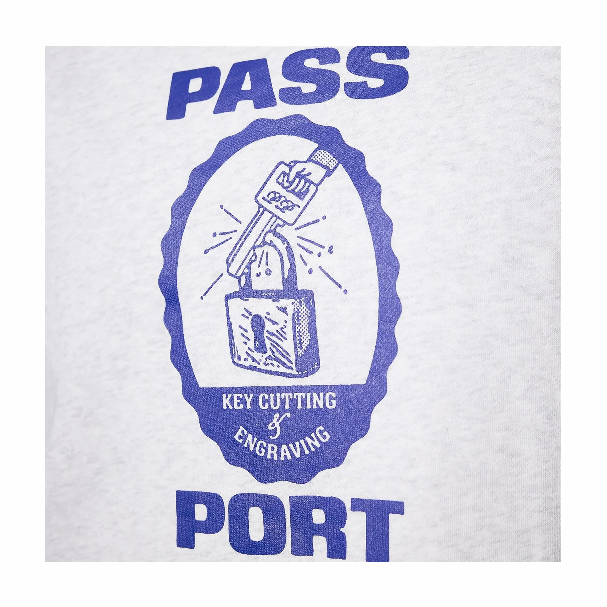 Pass~Port Hercu~locks Crewneck (White Marle) - Image 2