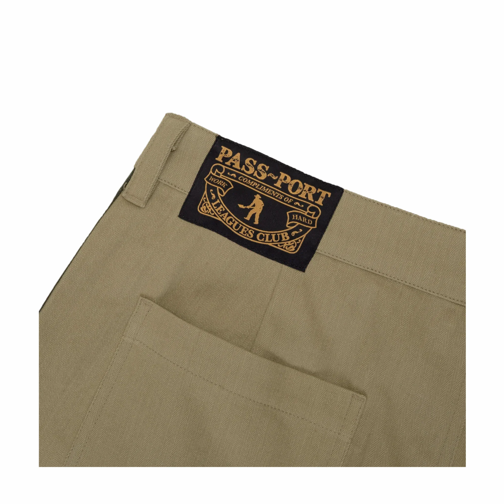 Pass~Port Herringbone Leagues Club Stripe Short (Stone/Black) - Image 2