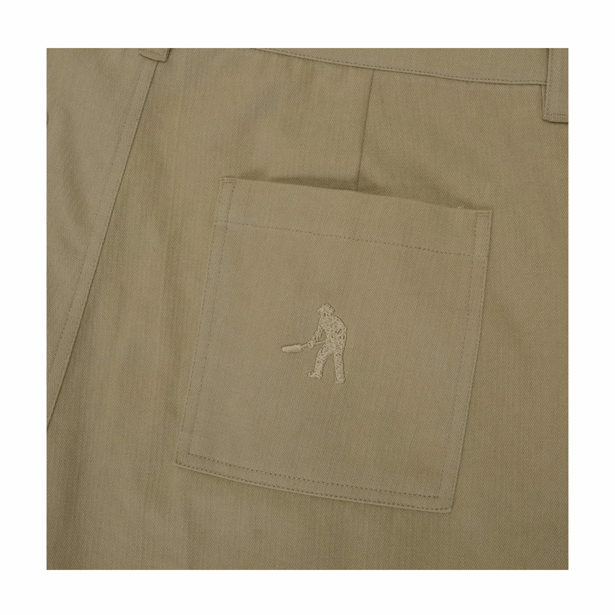 Pass~Port Herringbone Leagues Club Stripe Short (Stone/Black) - Image 3