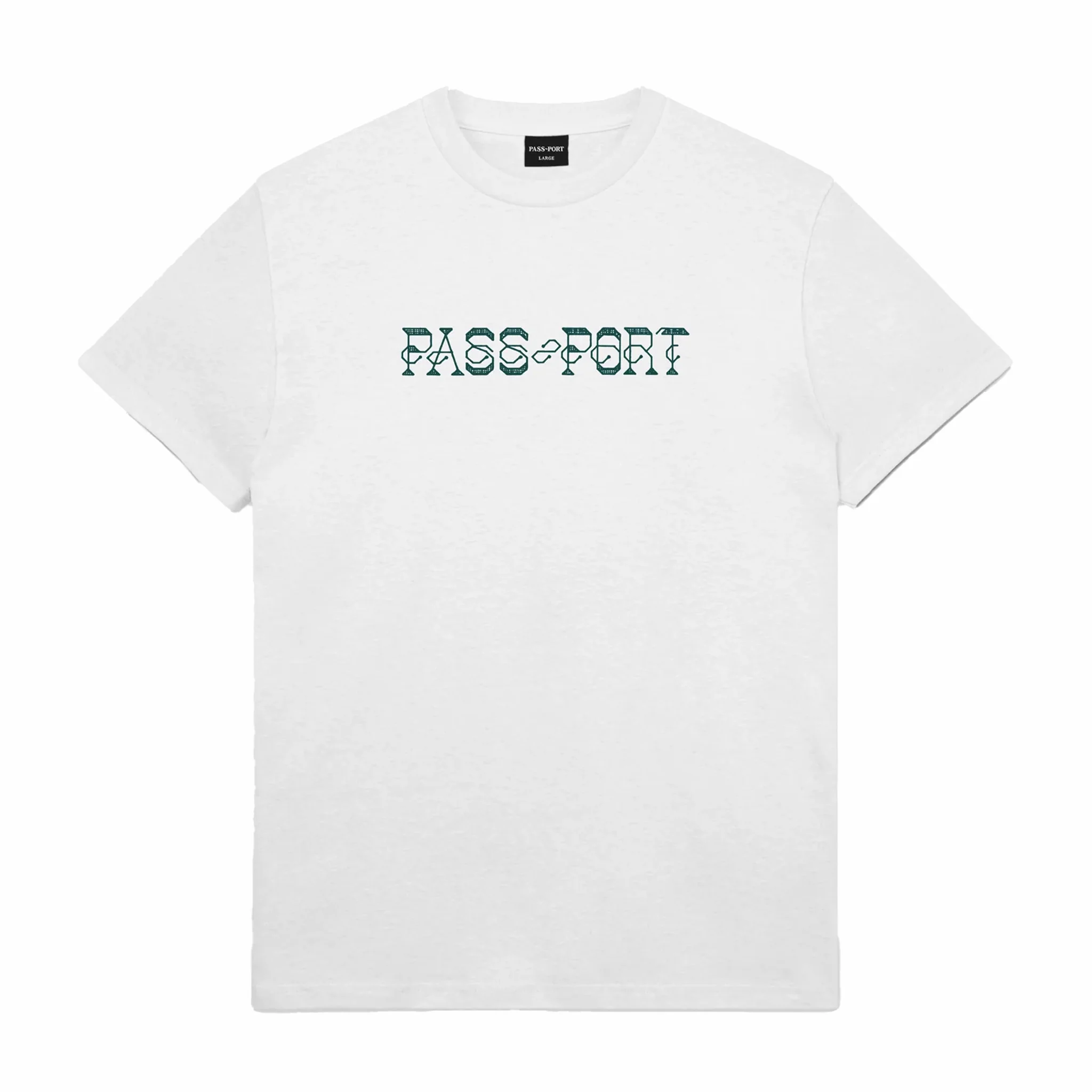 Pass~Port Needlework Tee (White)