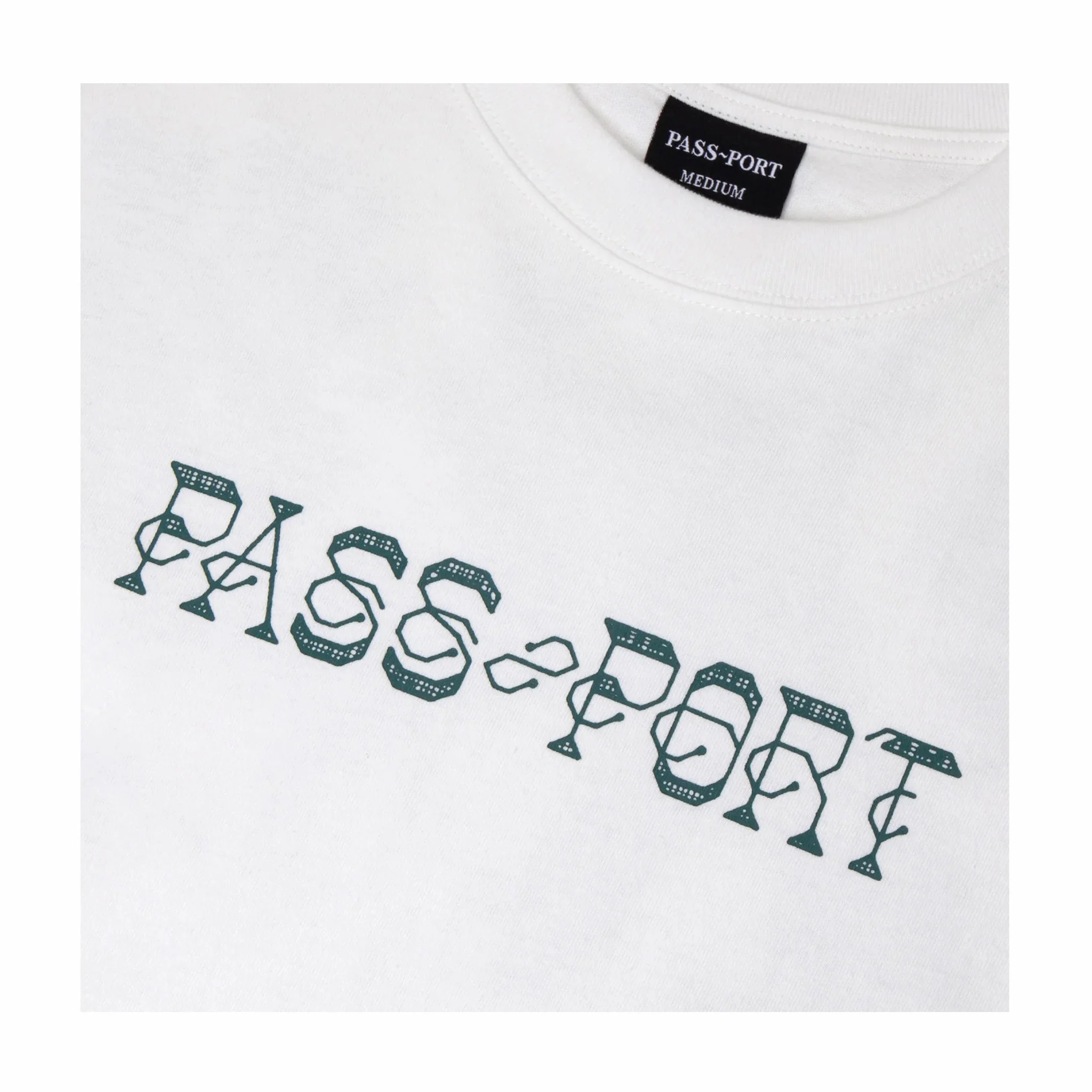 Pass~Port Needlework Tee (White) - Image 3