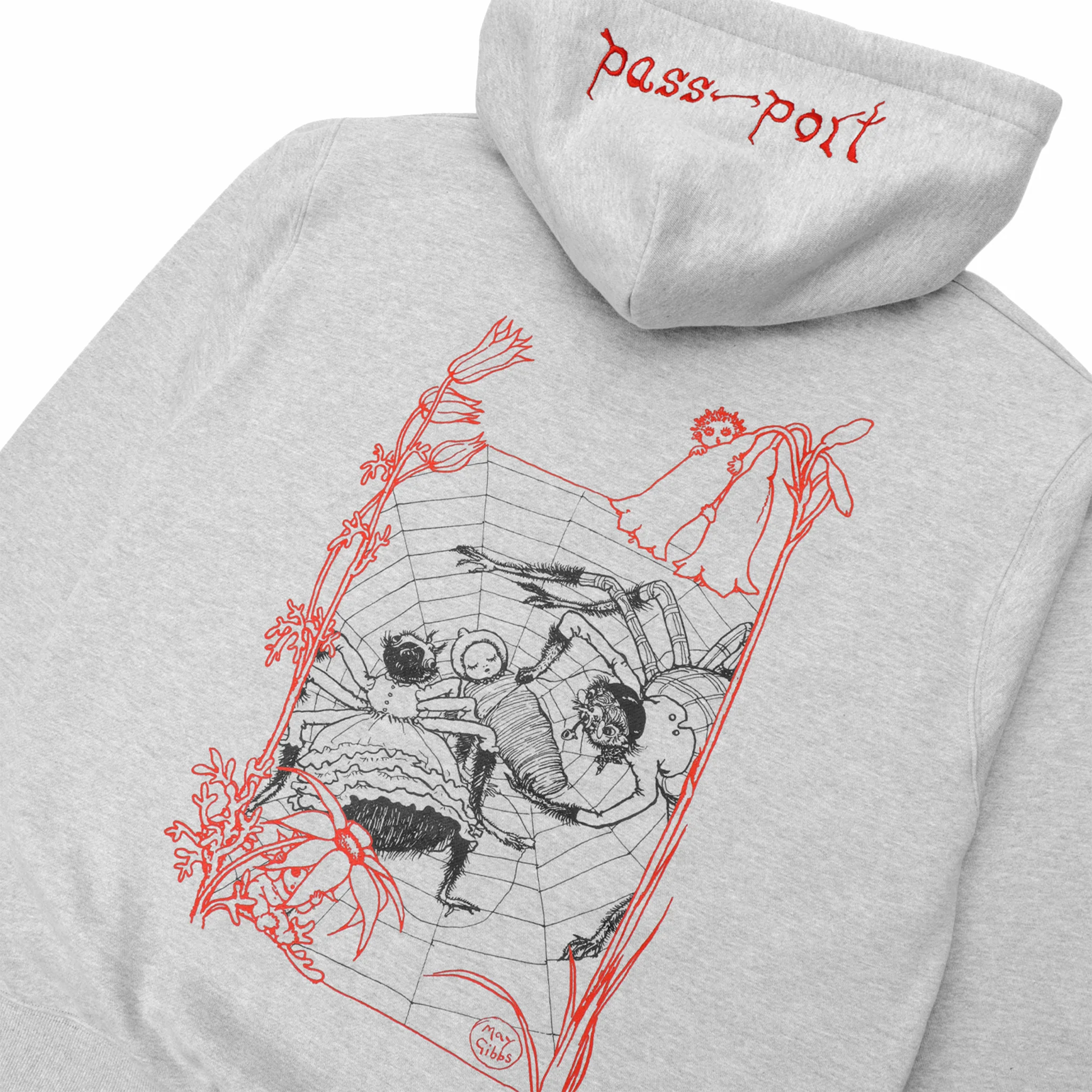 Pass~Port x May Gibbs Webbed Bed Zip Hoodie (Ash) - Image 4
