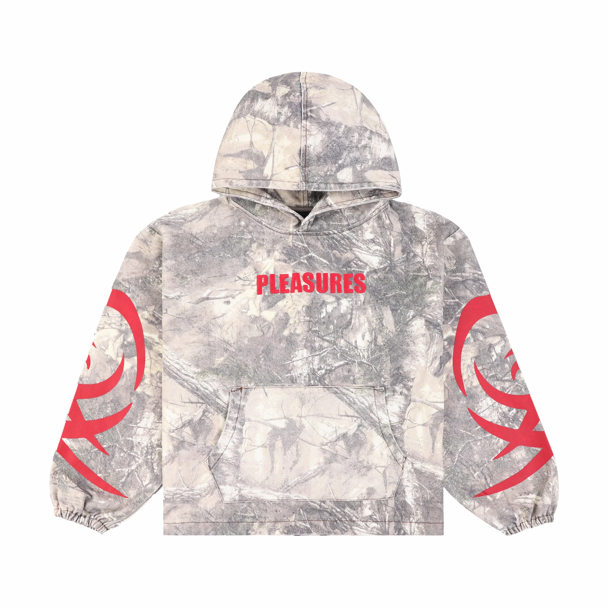 Pleasures Hunt Canvas Poncho Hoodie (Camo)