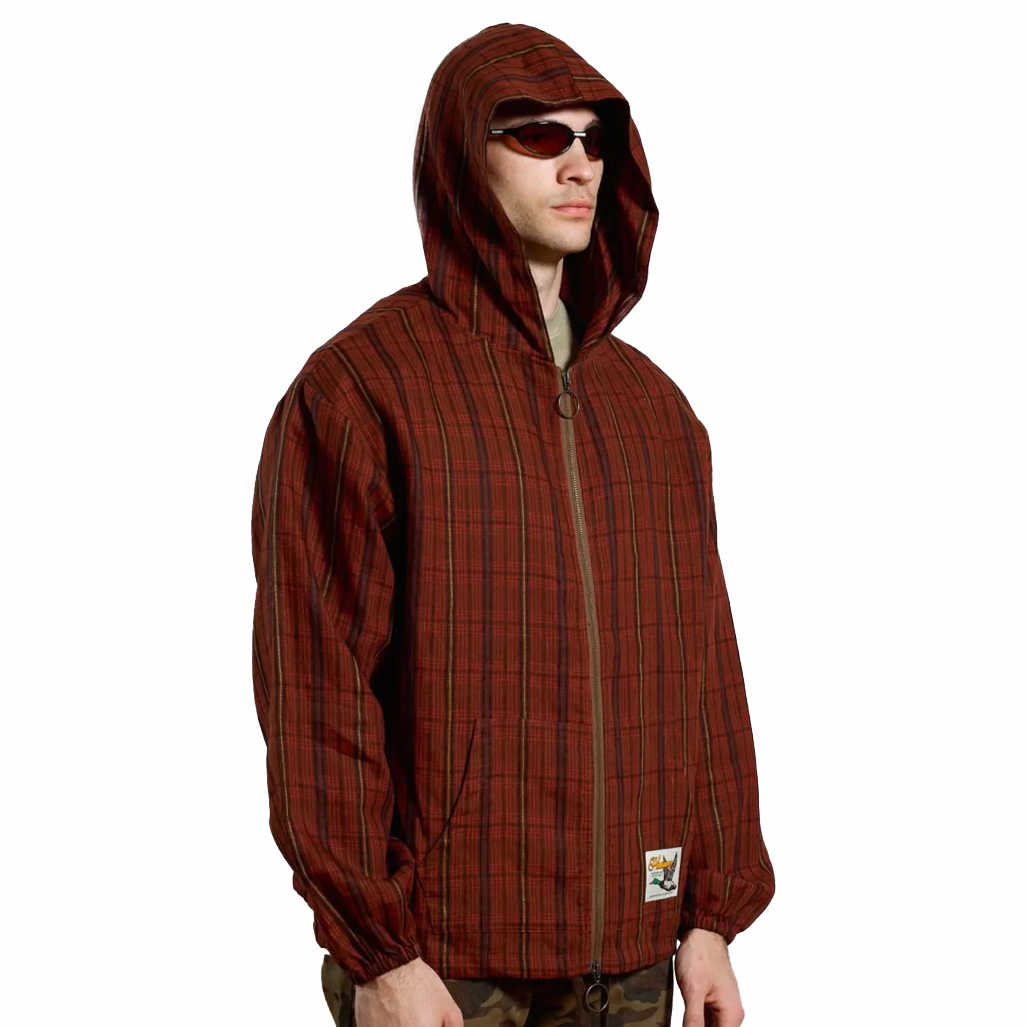 Pleasures Mallard Poncho Hoodie (Red) - Image 3