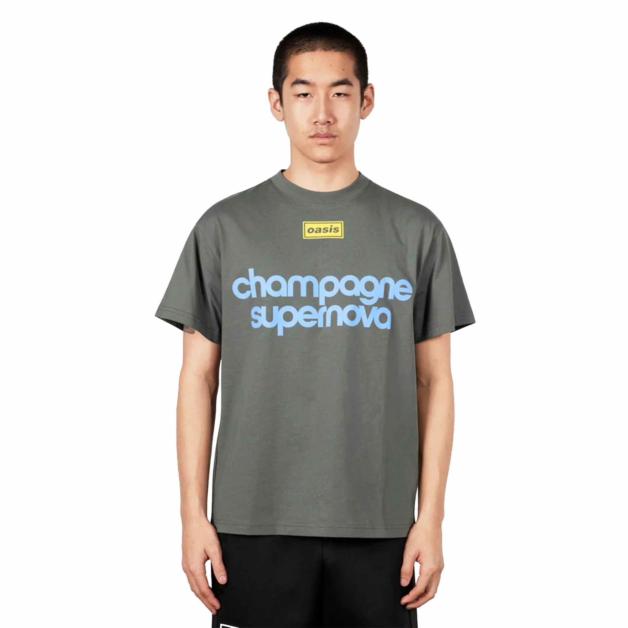 Pleasures x Oasis Nordique T-Shirt (Faded Black) - Image 3