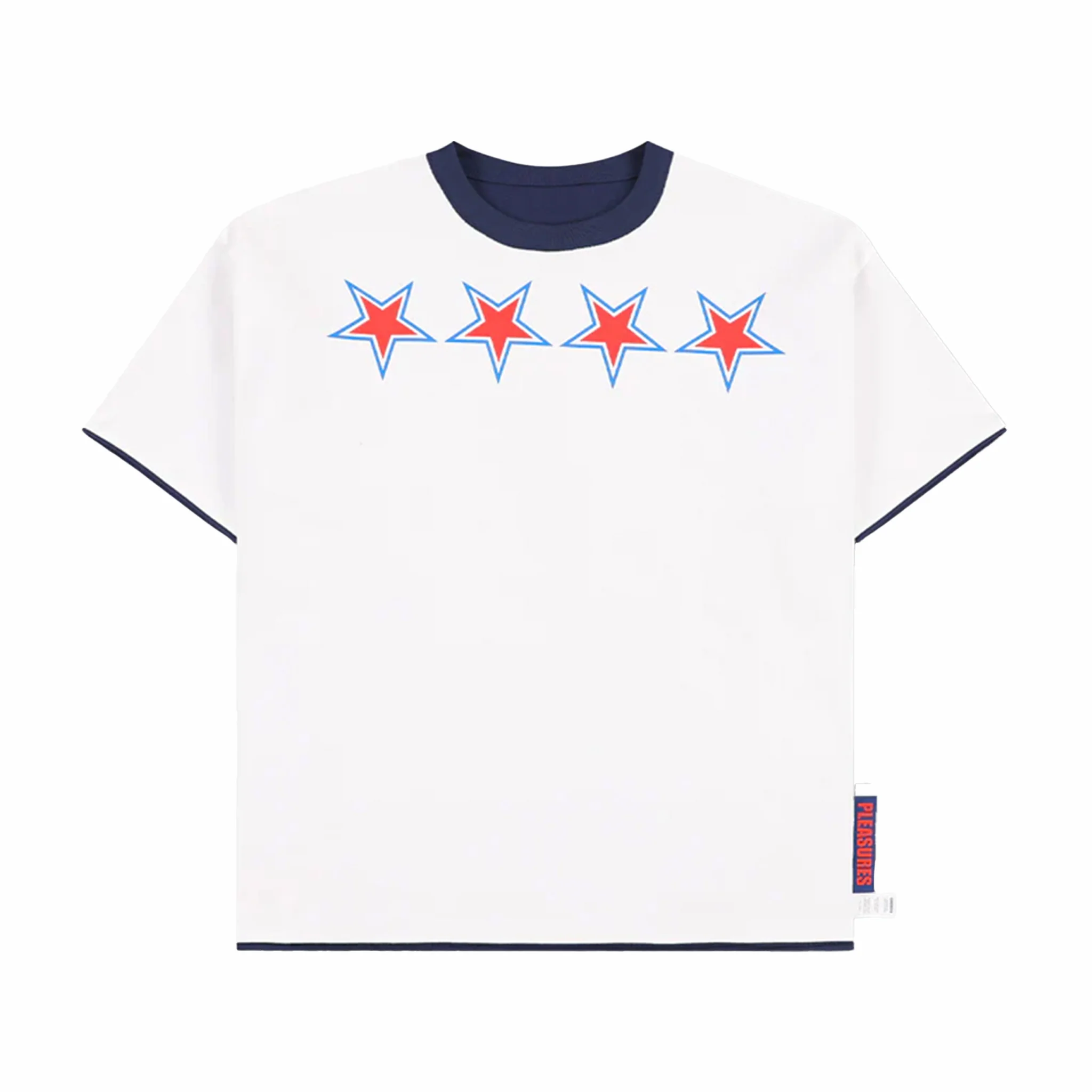 Pleasures Stars Reversible T-Shirt (Navy) - Image 3