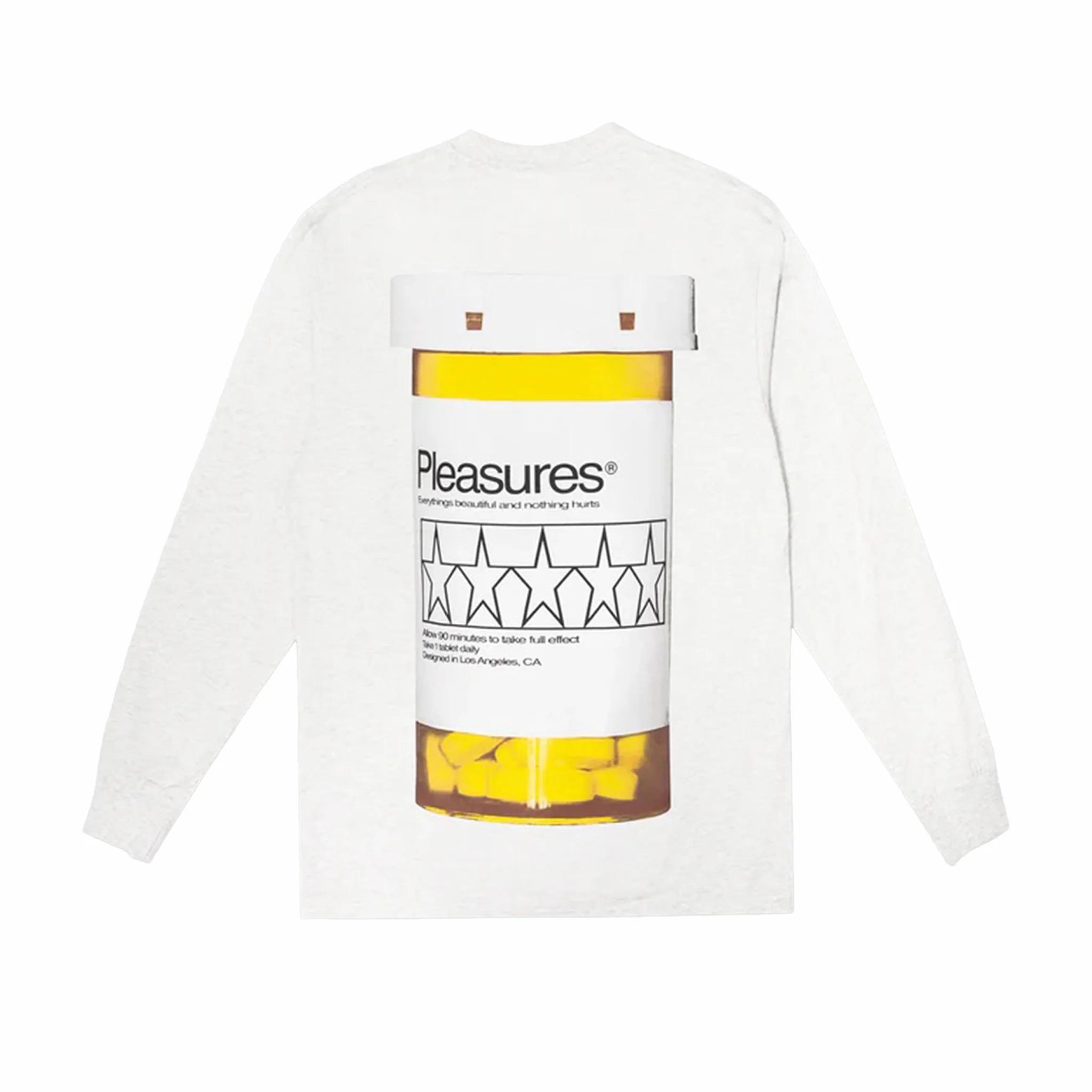 Pleasures Supplements Long Sleeve T-Shirt (Heather) - Image 2