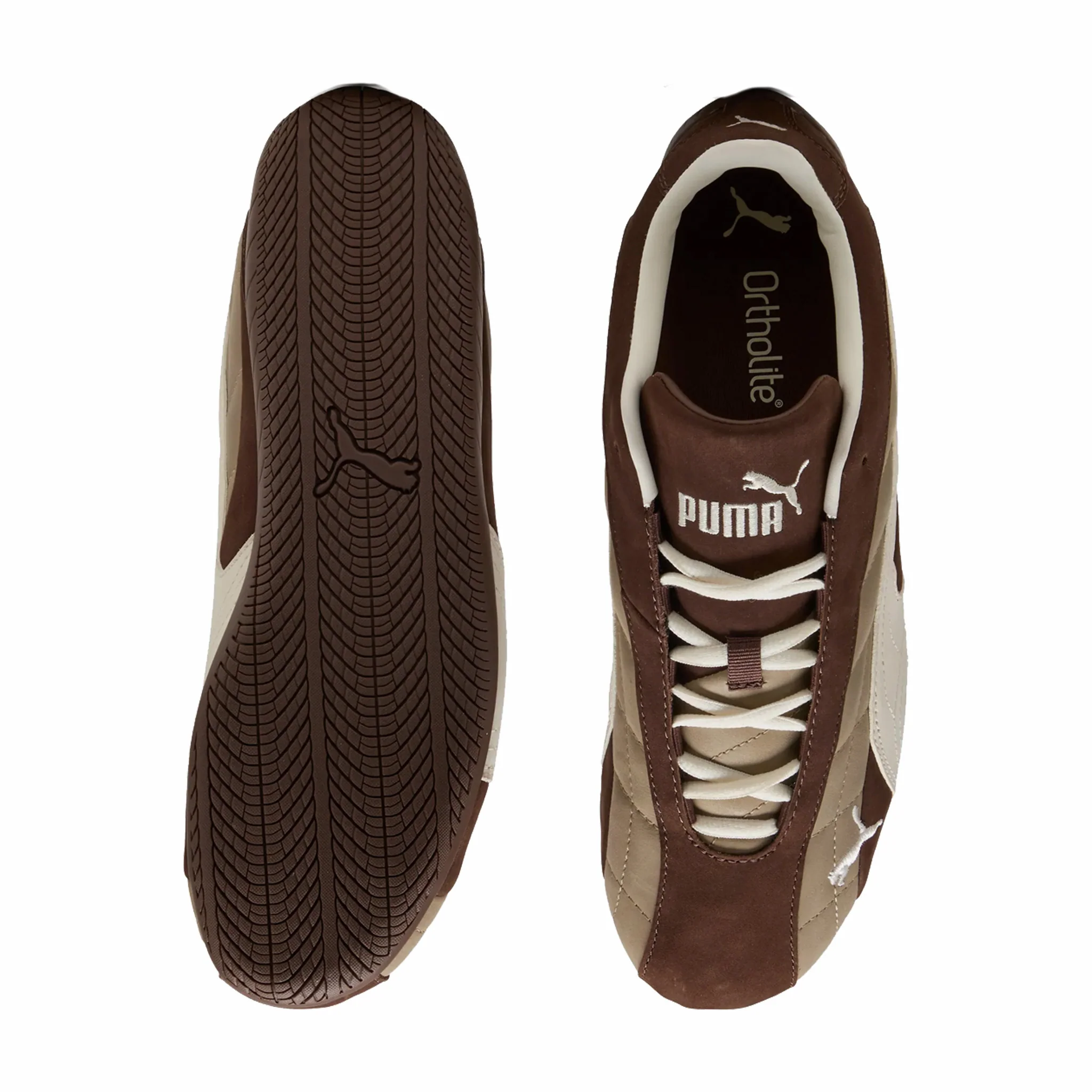 Puma Men's Speedcat Plus Quilted (Espresso Brown/Warm White) - Image 4