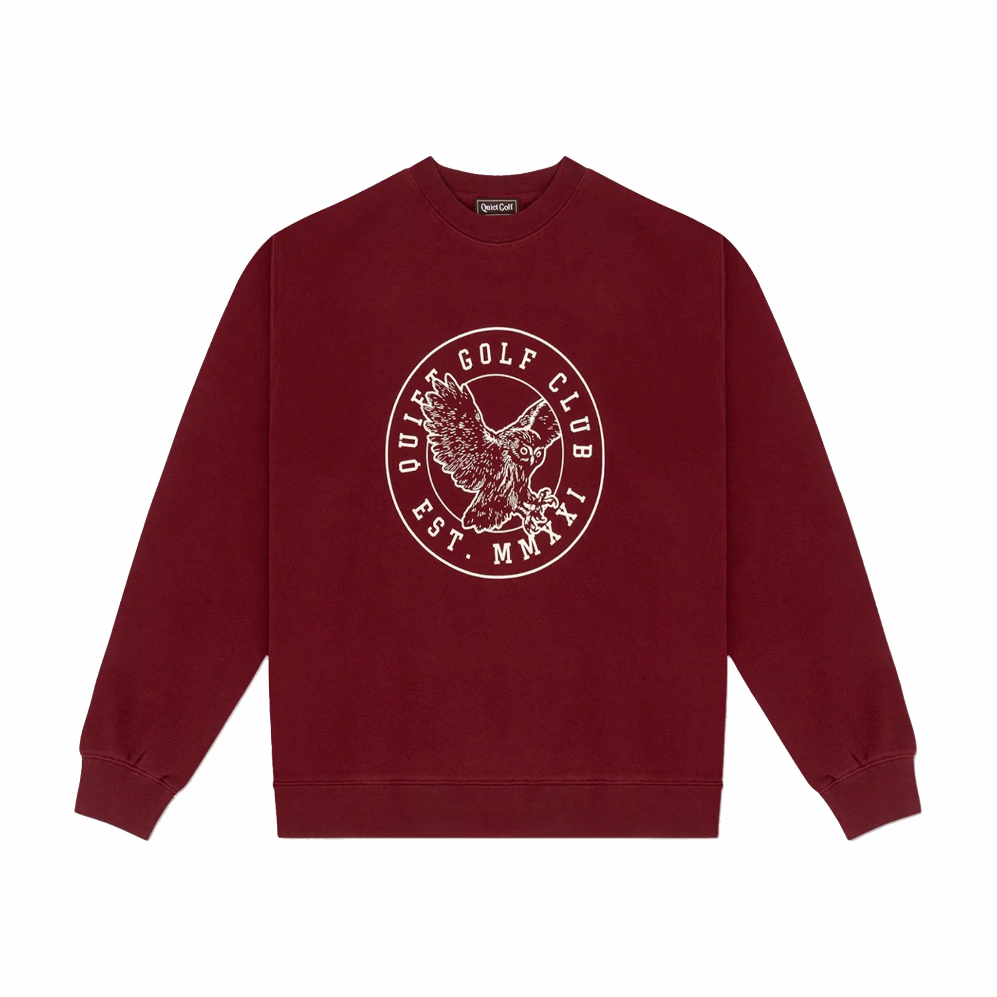 Quiet Golf QGU Crewneck (Burgundy)