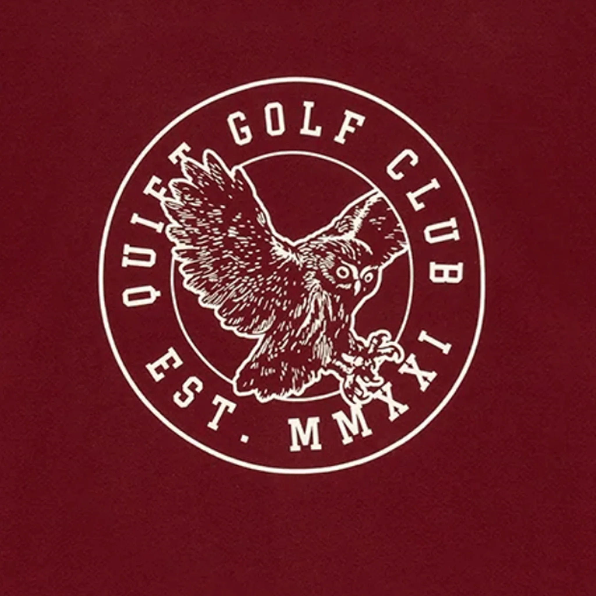 Quiet Golf QGU Crewneck (Burgundy) - Image 2