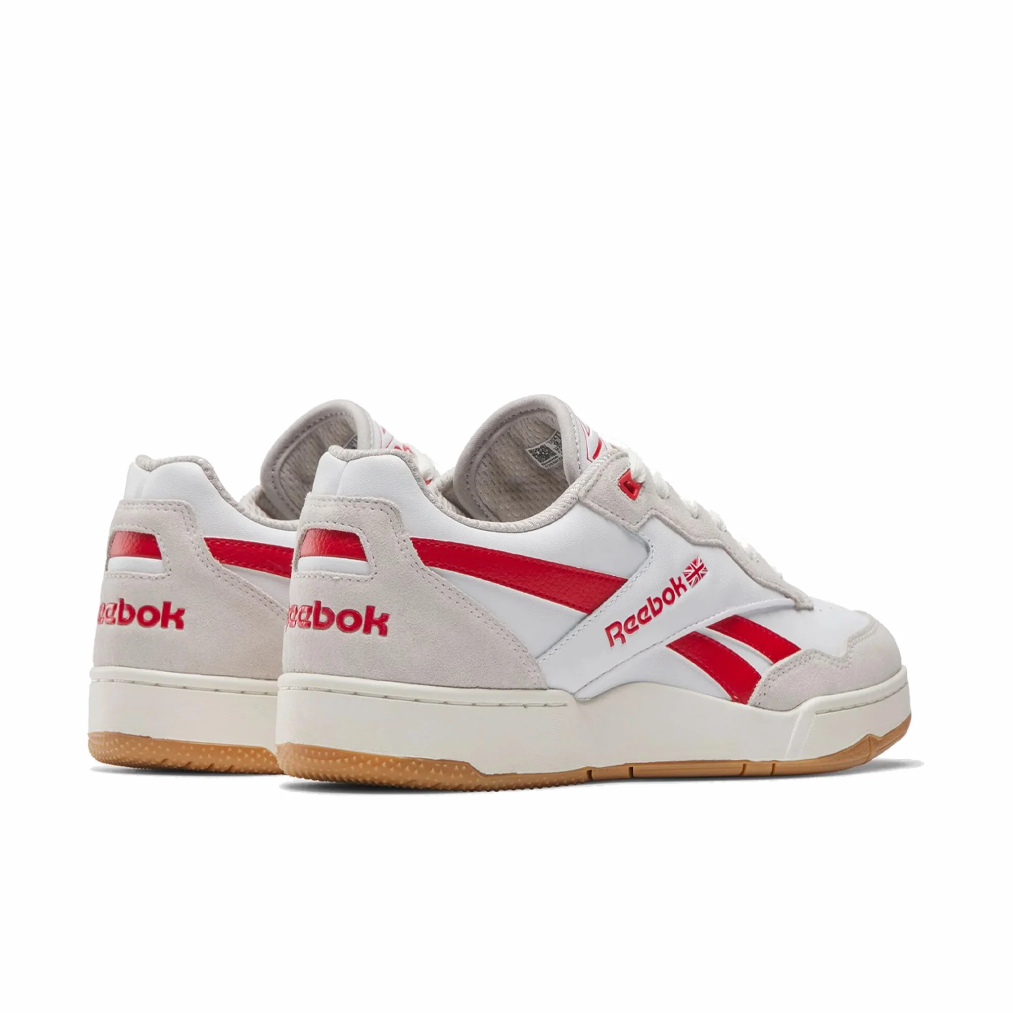 Reebok Men's BB 4000 II (White/Luxe Grey/Vector Red) - Image 3