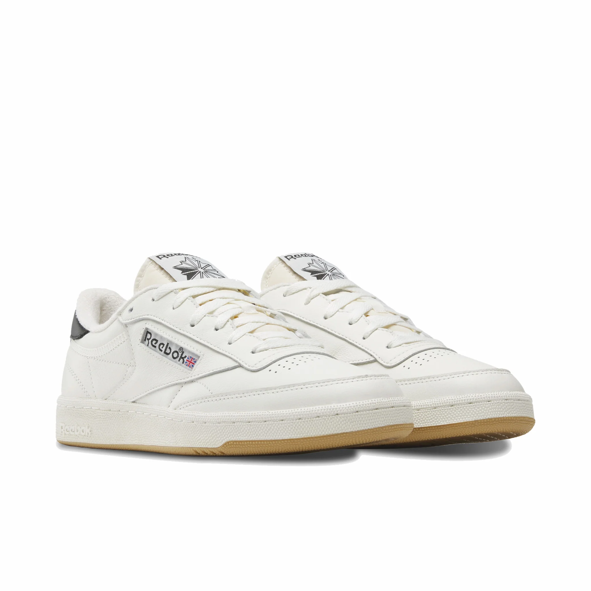 Reebok Unisex Club C 85 Vintage (Chalk/Black/Gum) - Image 2