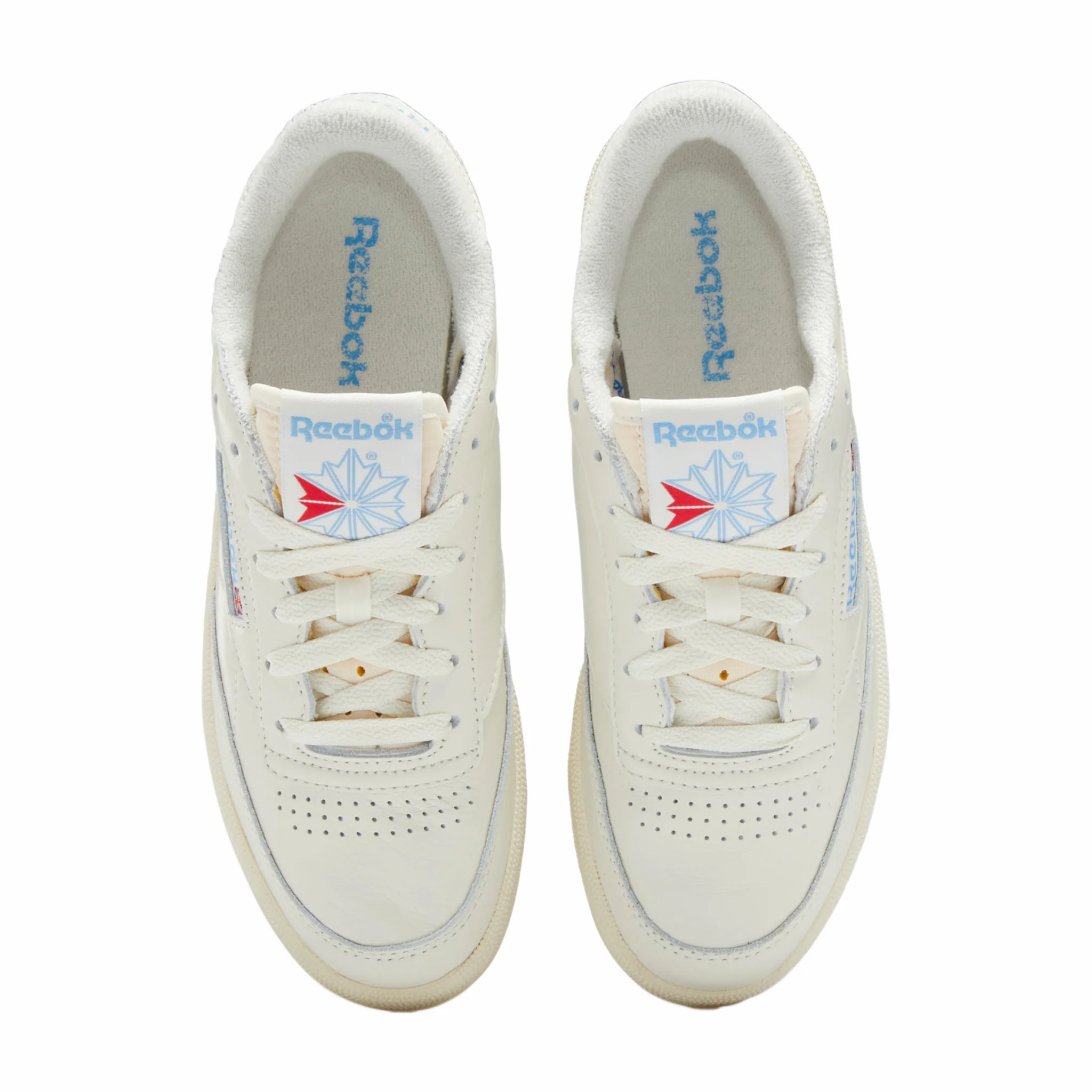 Reebok Women's Club C 85 (Chalk/Alabaster/Sky Blue) GX3687 - Image 3