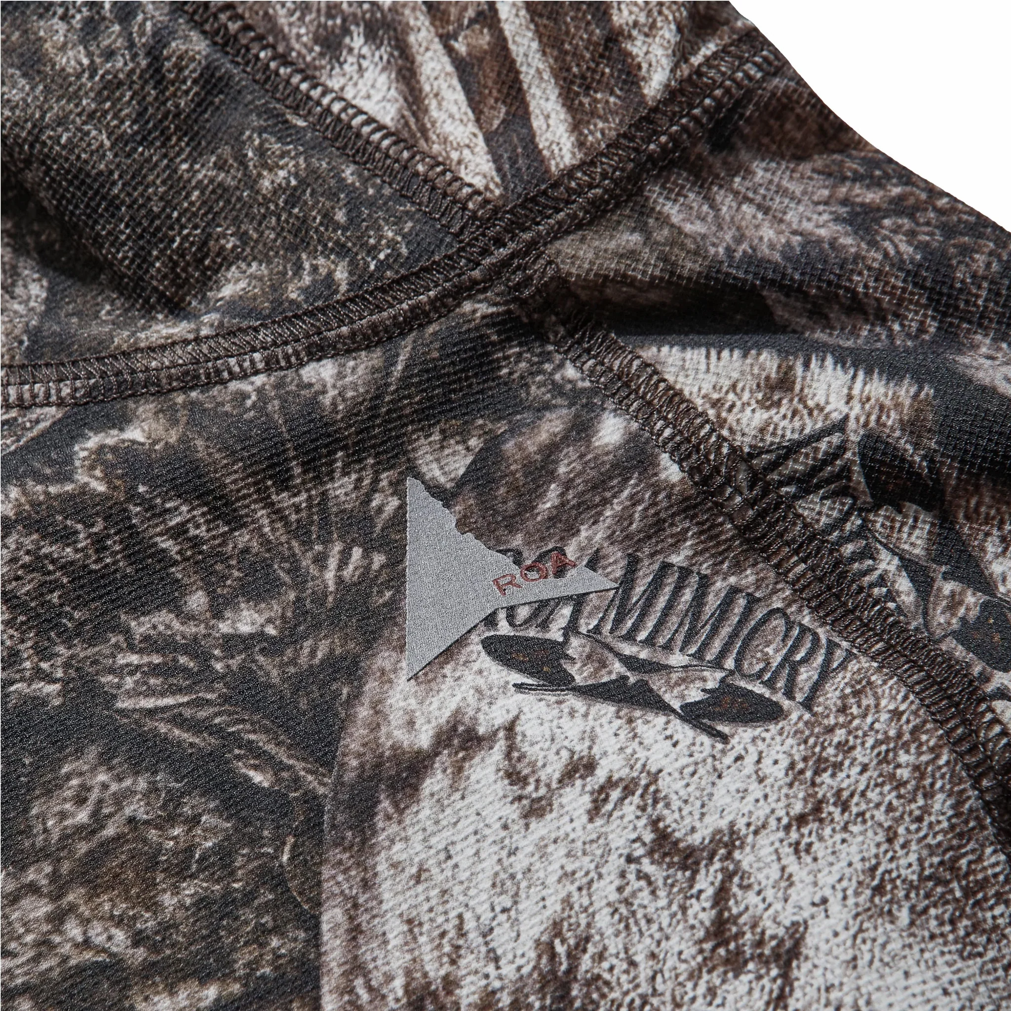 ROA Lio Upf +50 Baselayer Moth Print Long Sleeve Hoodie (Brown) - Image 4