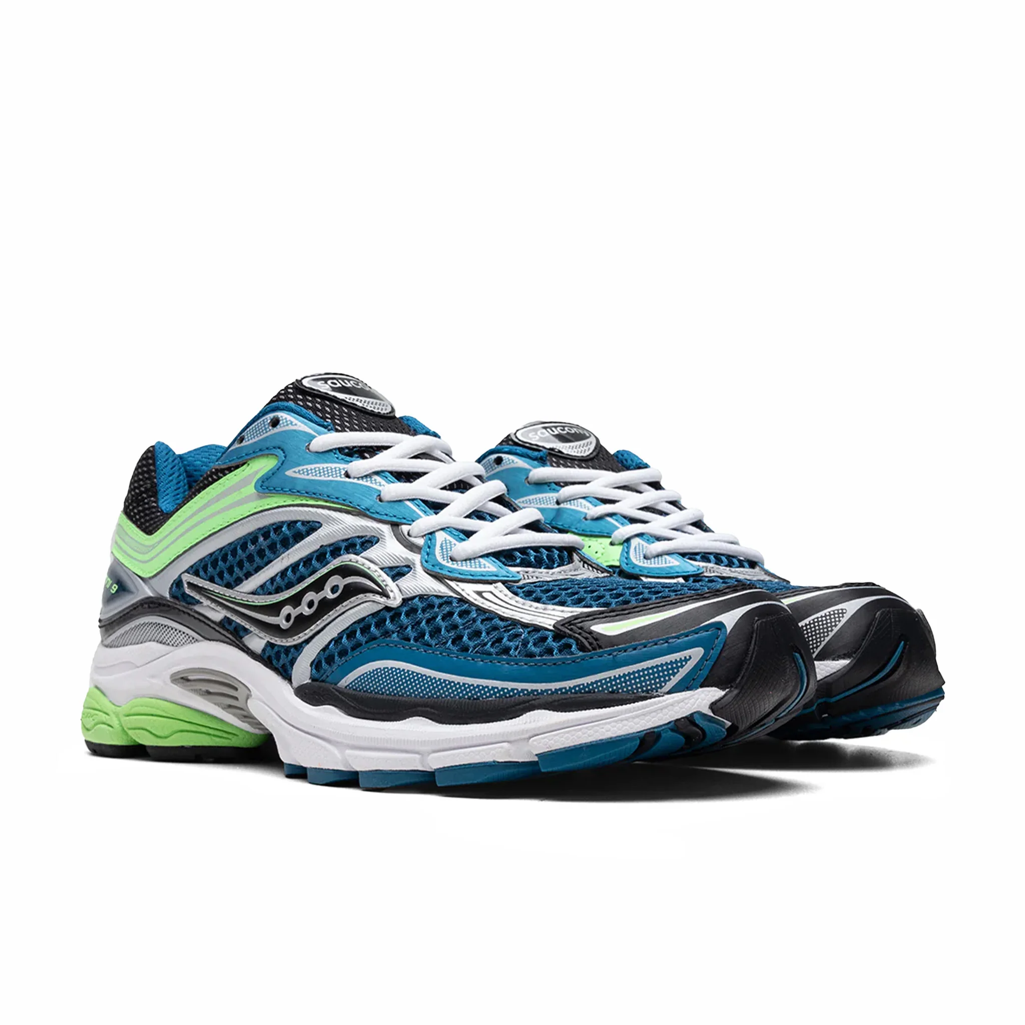 Saucony Men's ProGrid Omni 9 (Blue/Lime) - Image 2