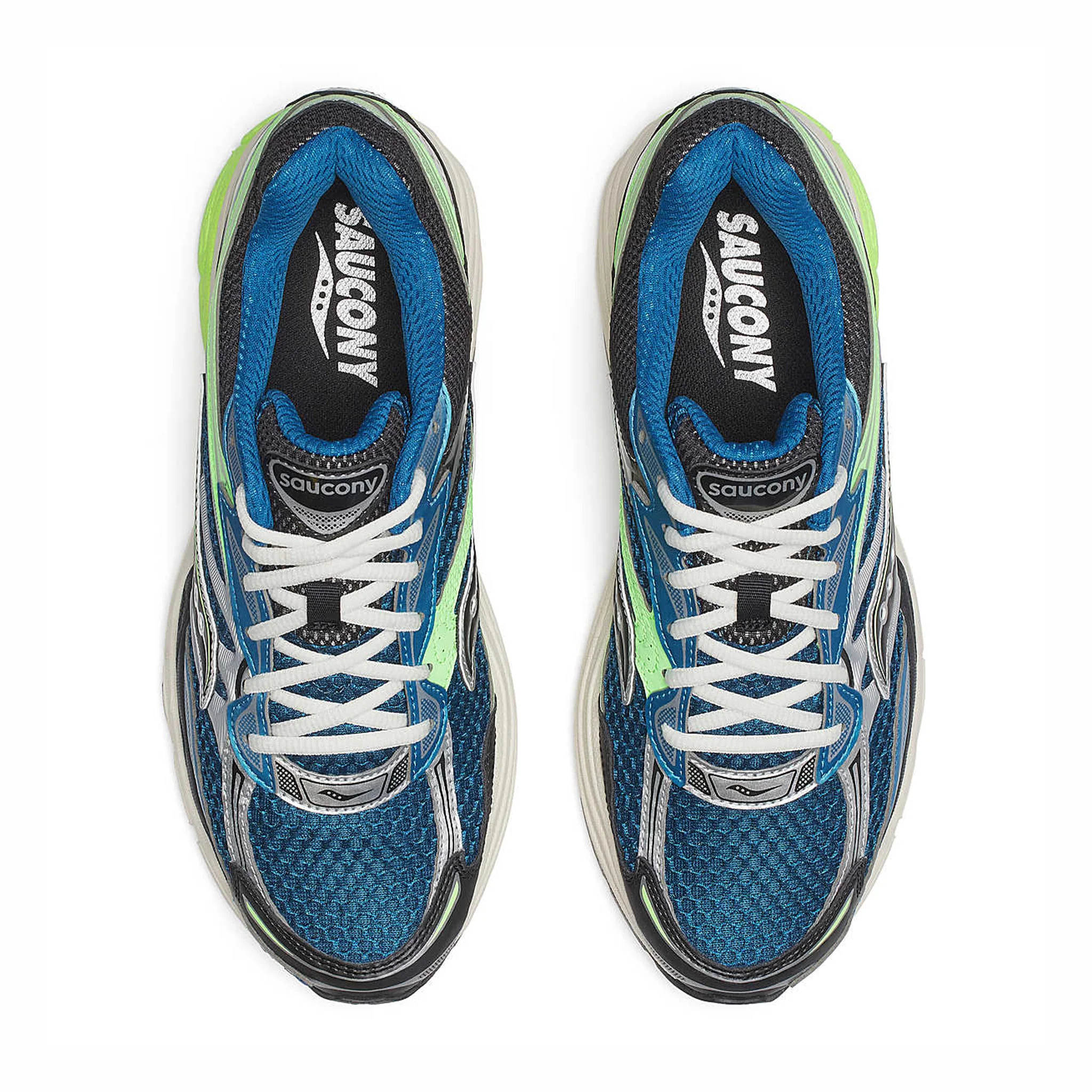 Saucony Men's ProGrid Omni 9 (Blue/Lime) - Image 3